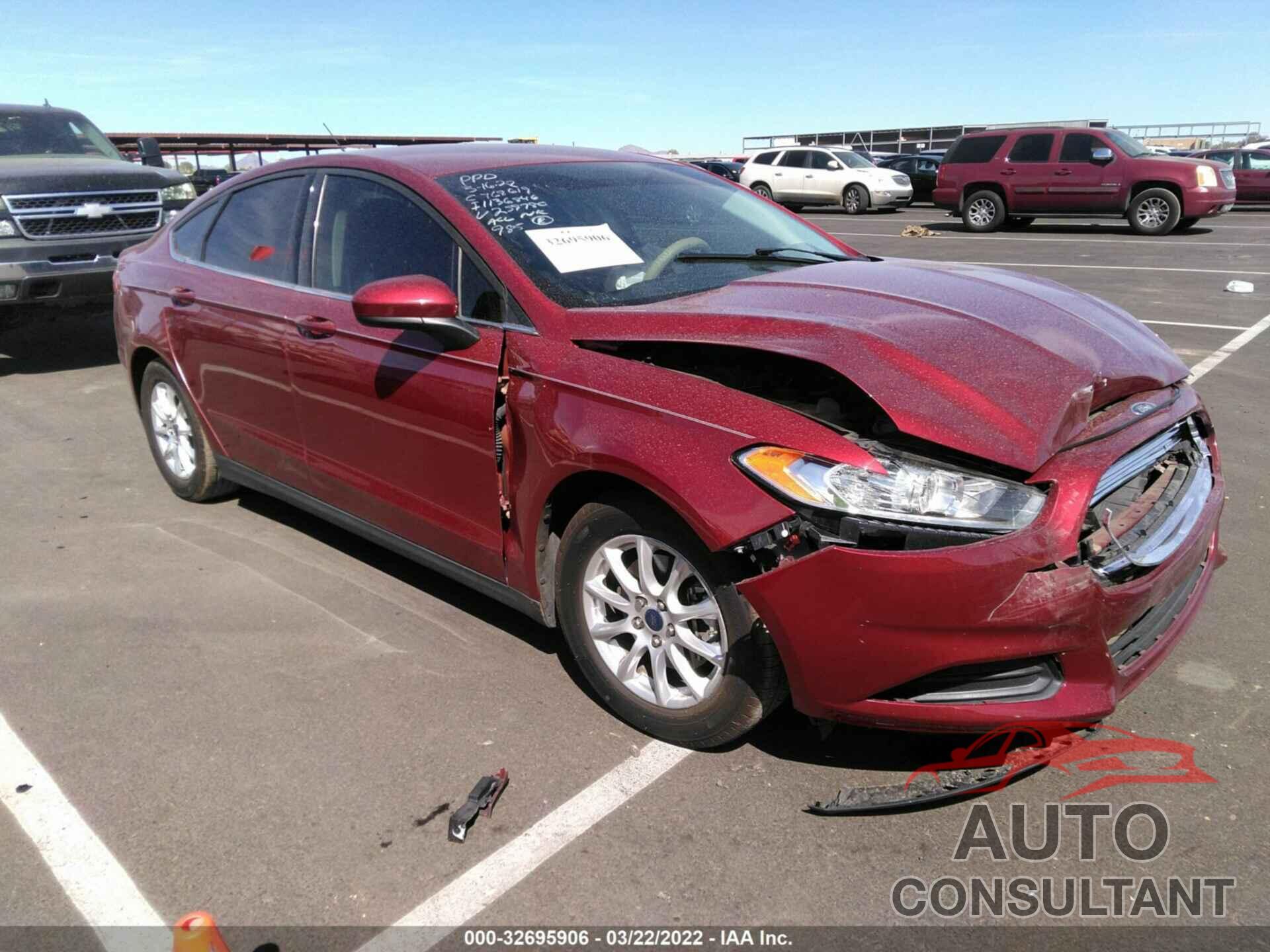 FORD FUSION 2016 - 3FA6P0G76GR259780