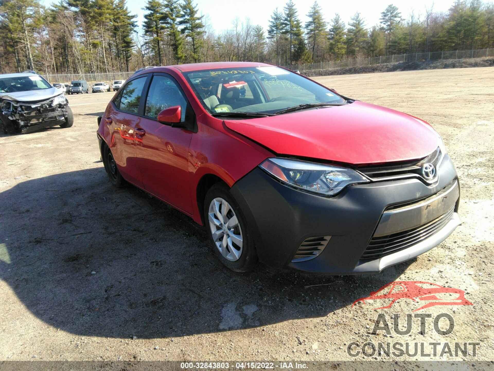TOYOTA COROLLA 2016 - 2T1BURHE0GC721923