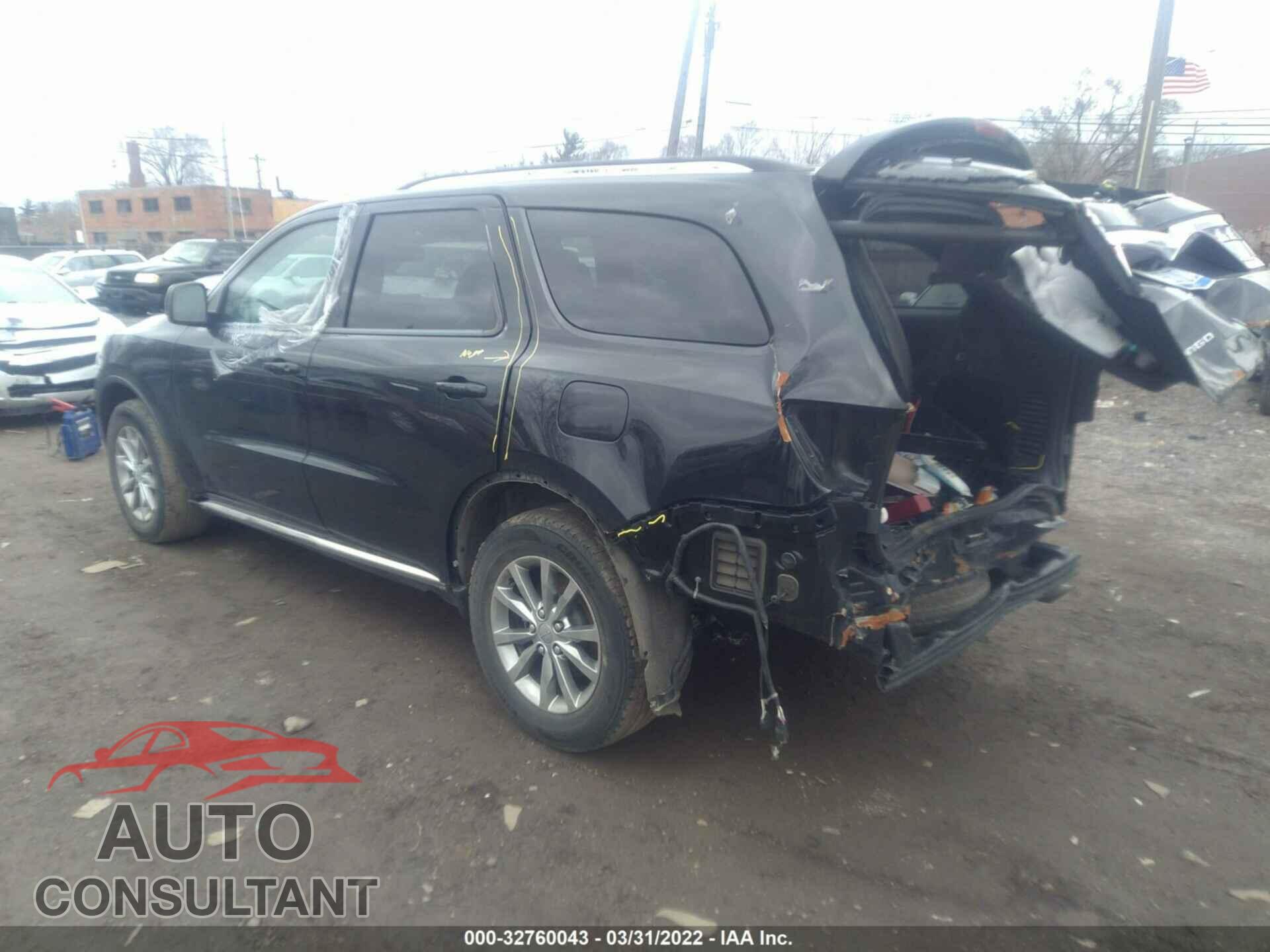 DODGE DURANGO 2018 - 1C4RDJAG3JC372252
