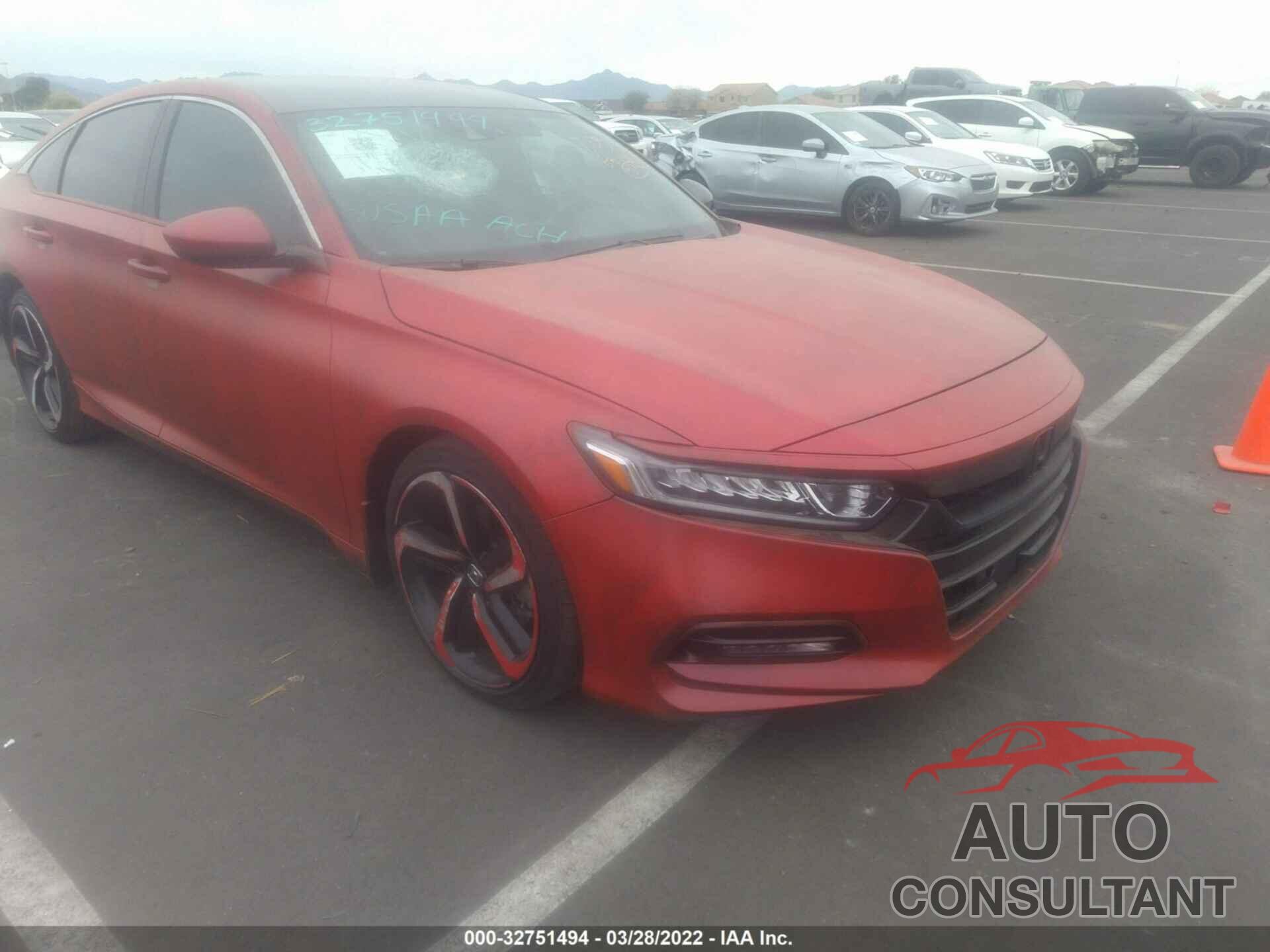 HONDA ACCORD SEDAN 2018 - 1HGCV1F33JA243319