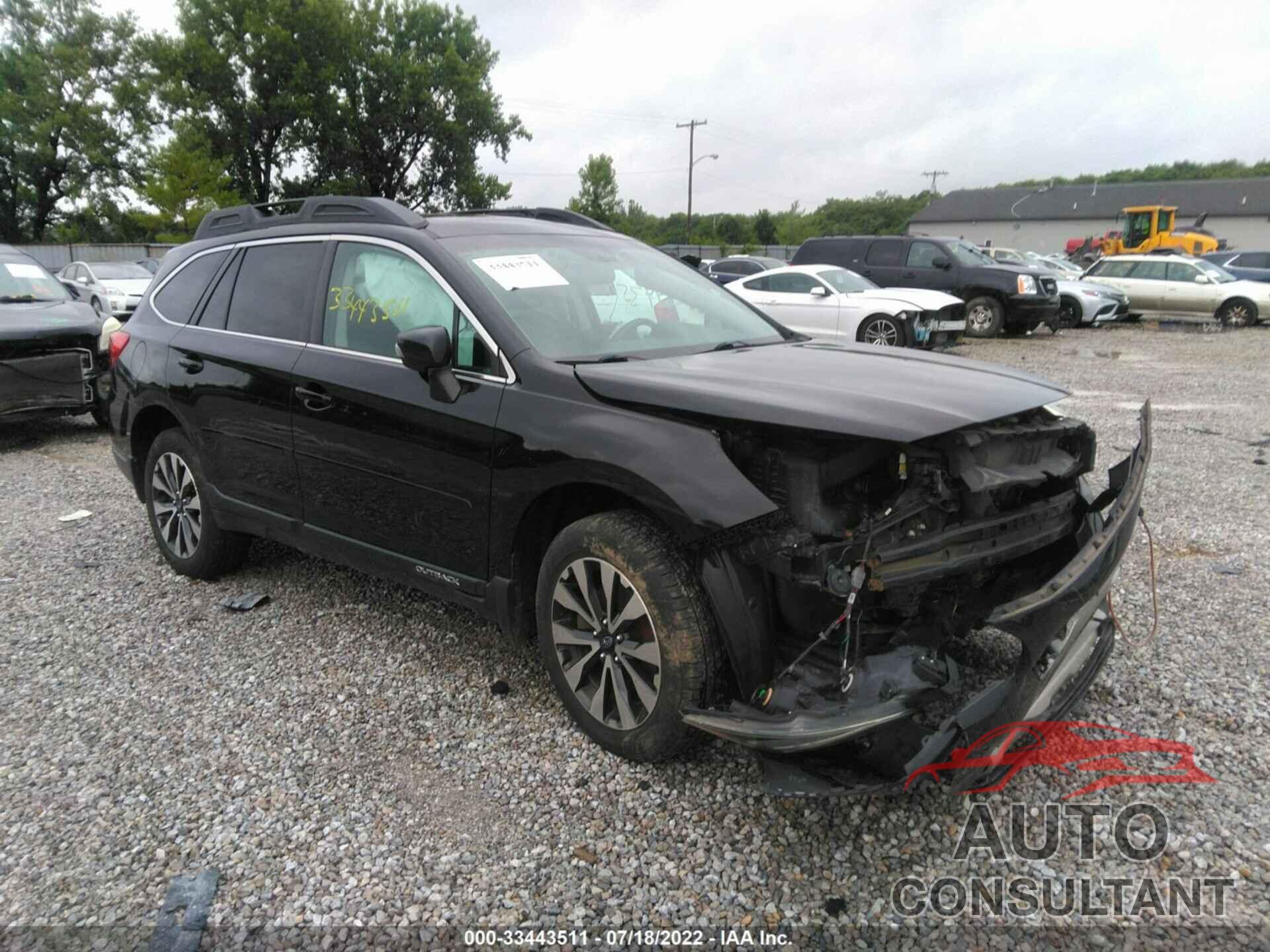 SUBARU OUTBACK 2016 - 4S4BSBNC2G3216034