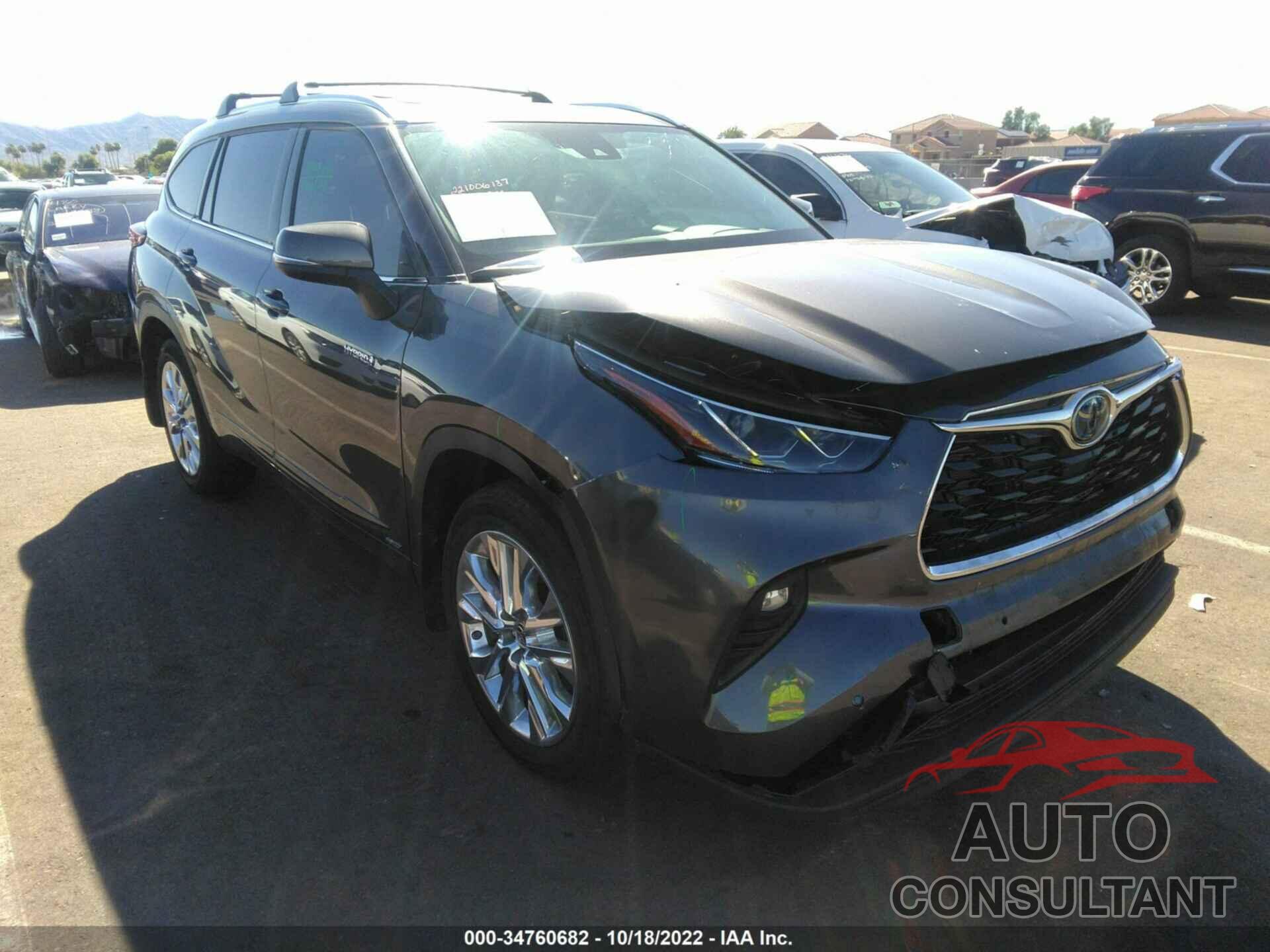 TOYOTA HIGHLANDER 2021 - 5TDXBRCH5MS531826