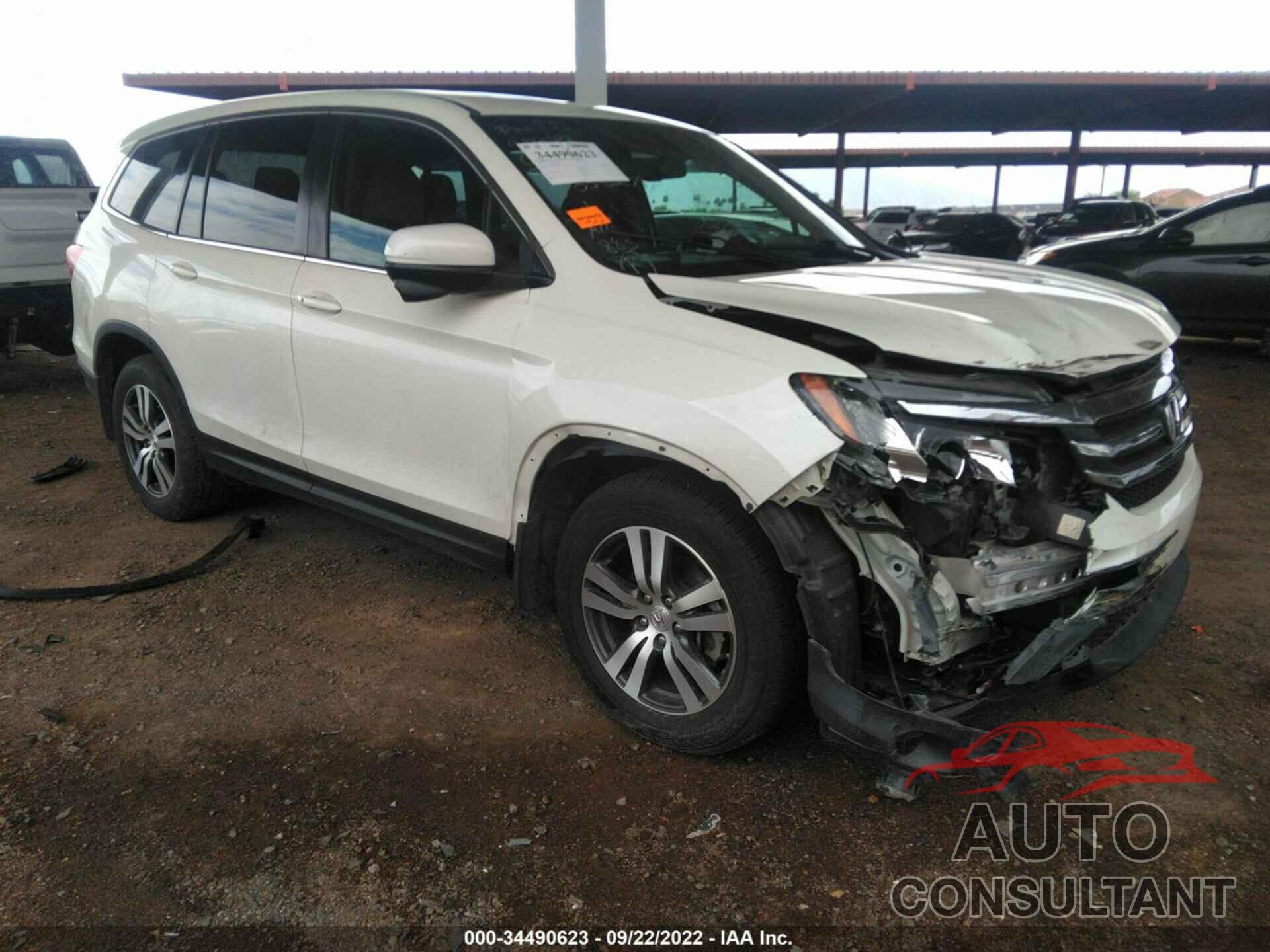 HONDA PILOT 2017 - 5FNYF6H54HB005297