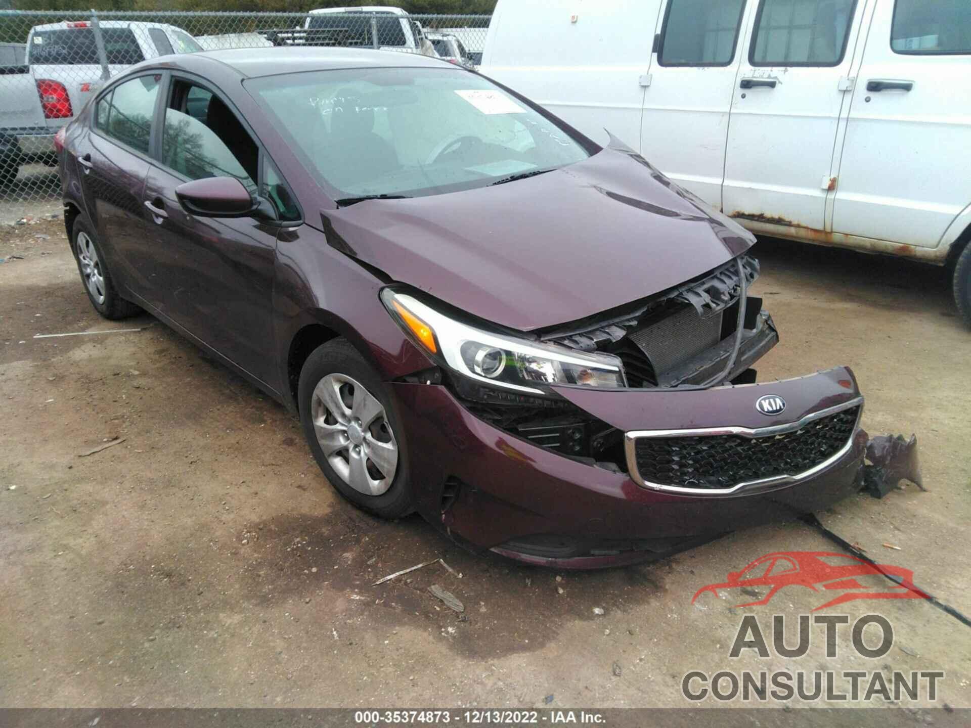 KIA FORTE 2017 - 3KPFK4A70HE087294