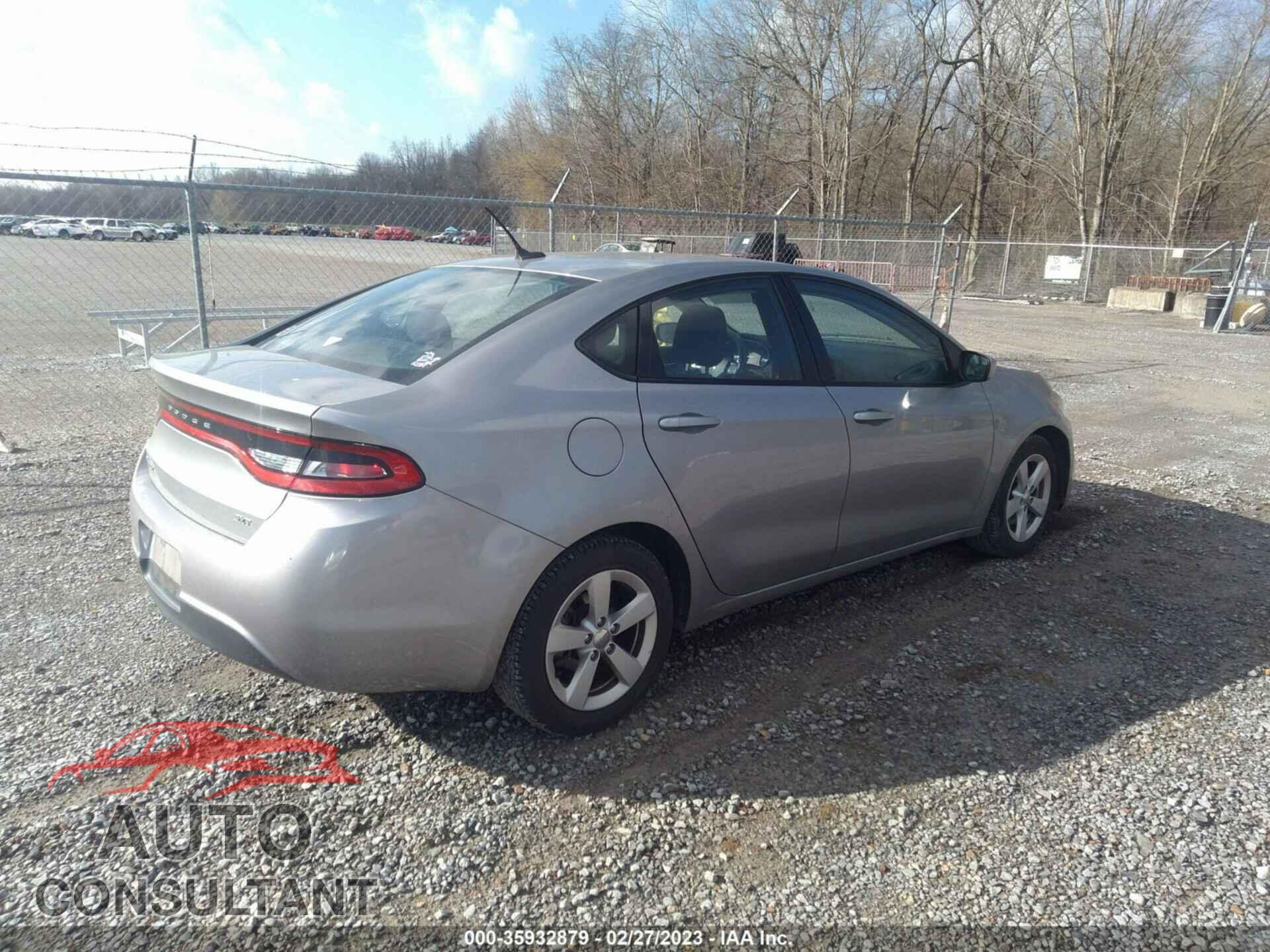 DODGE DART 2015 - 1C3CDFBB2FD128622