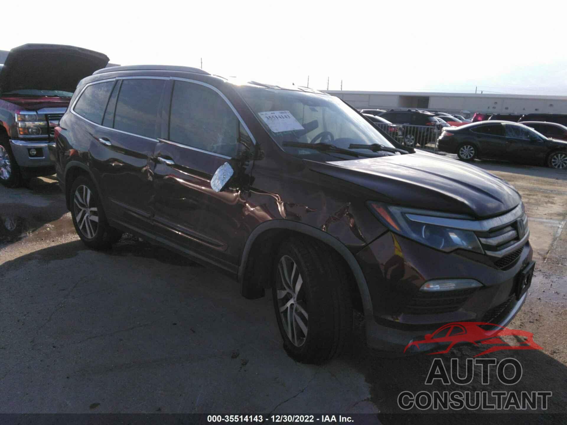 HONDA PILOT 2016 - 5FNYF5H97GB042095