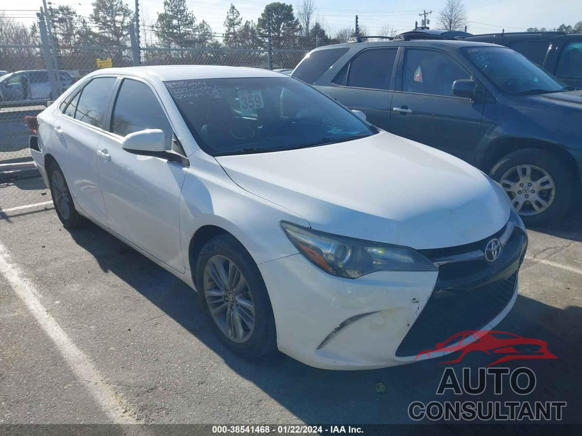 TOYOTA CAMRY 2016 - 4T1BF1FK3GU566352
