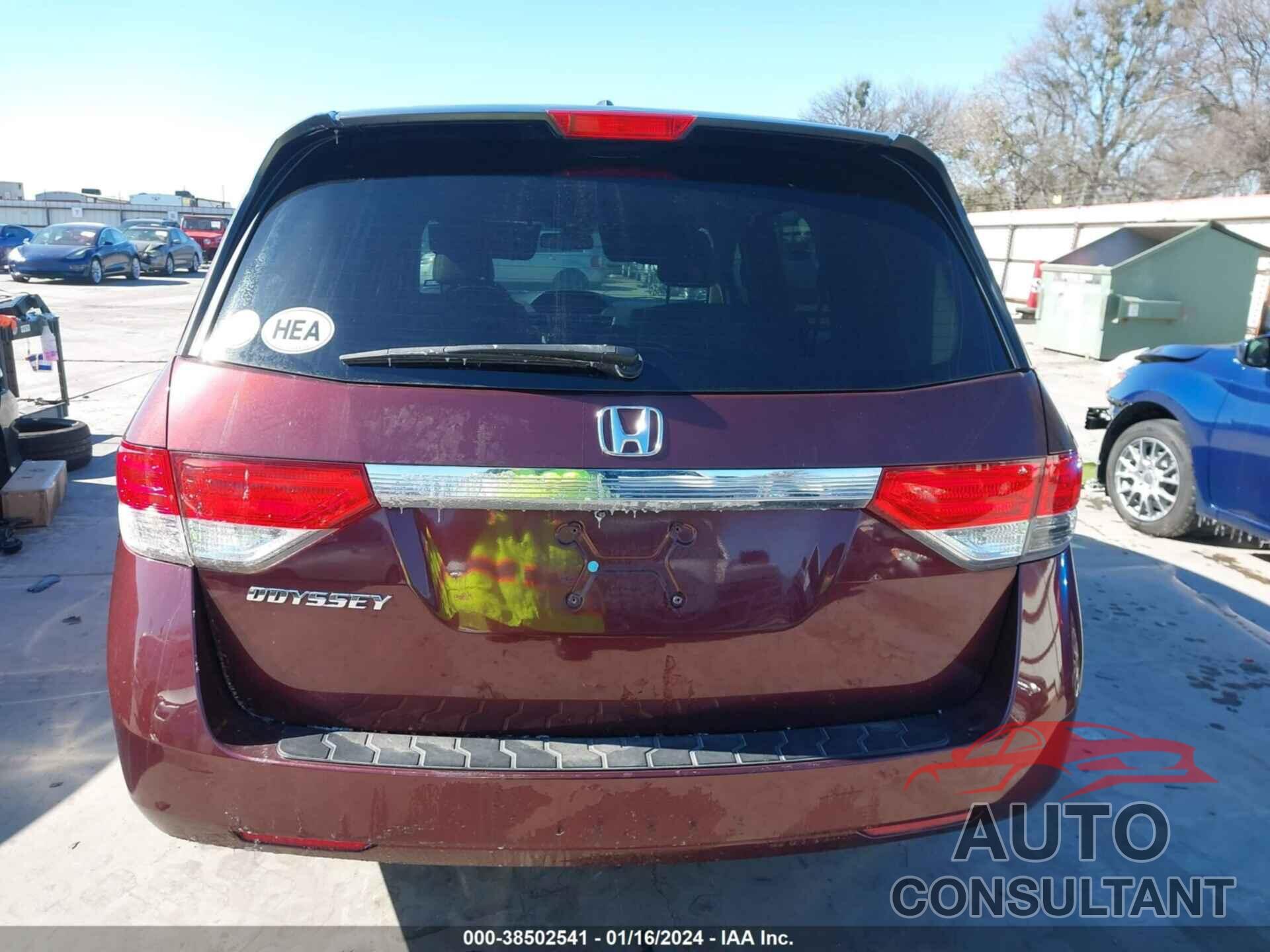 HONDA ODYSSEY 2016 - 5FNRL5H61GB166477