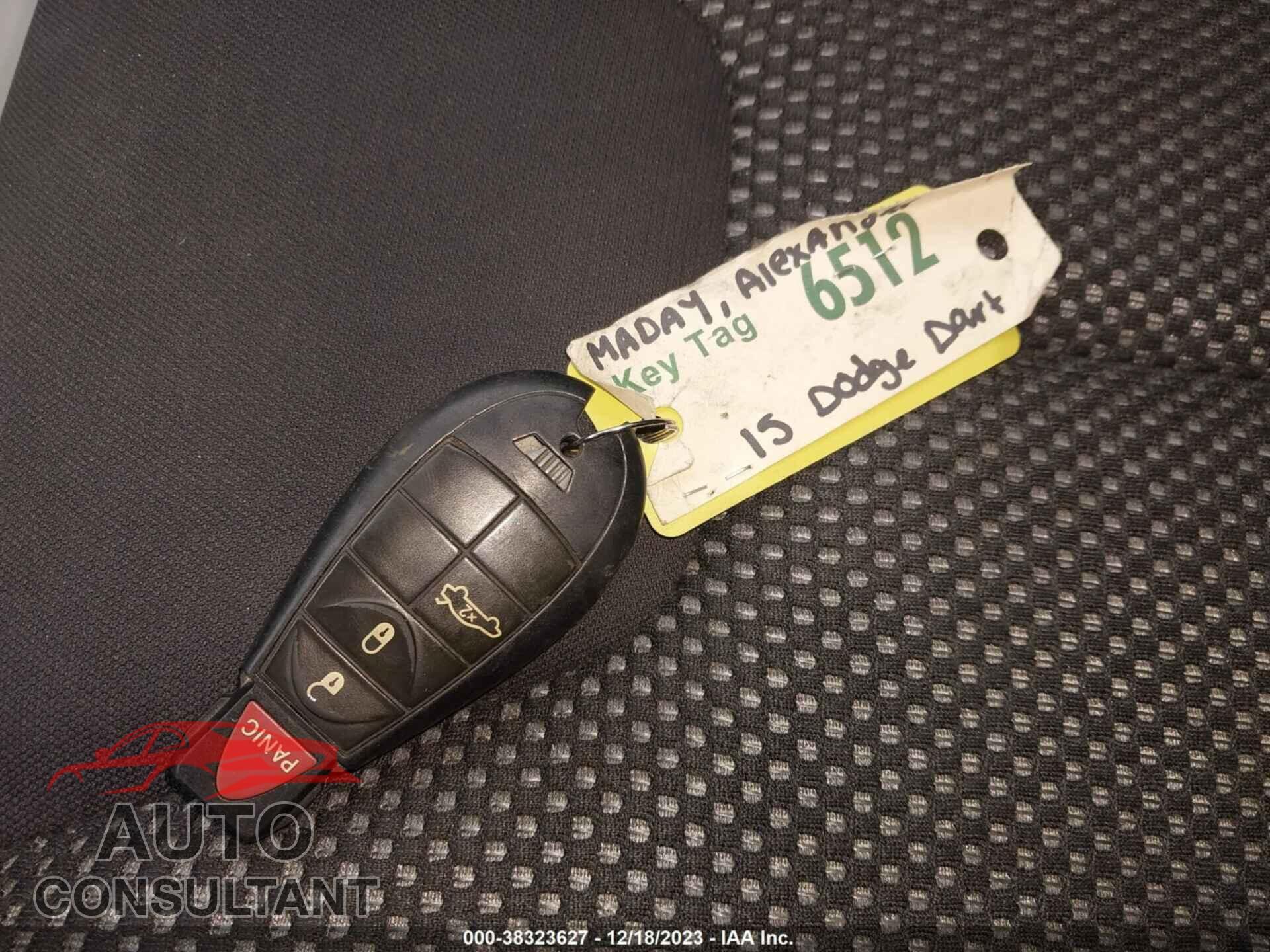 DODGE DART 2015 - 1C3CDFBB0FD165555