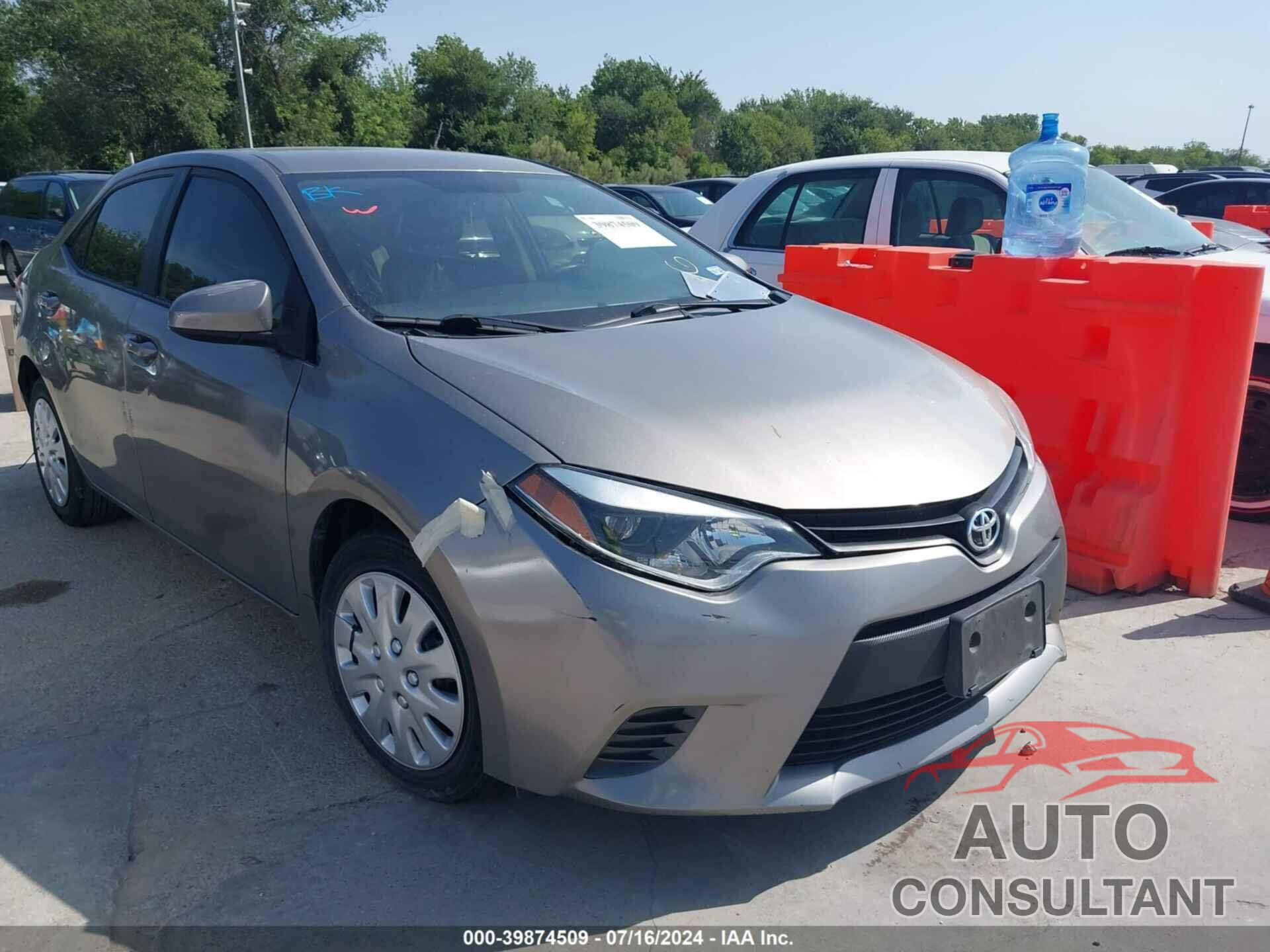 TOYOTA COROLLA 2016 - 5YFBURHE8GP451033