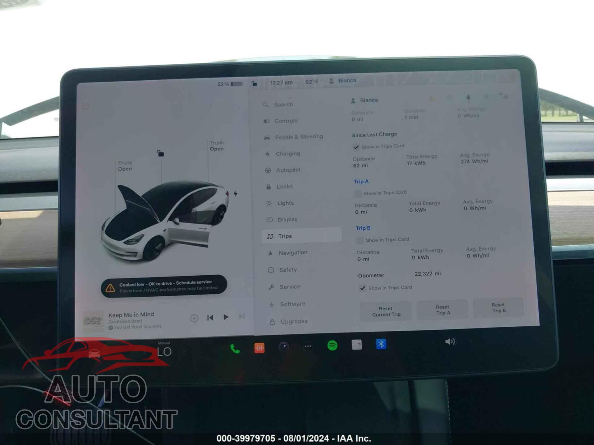 TESLA MODEL 3 2021 - 5YJ3E1EB4MF054875