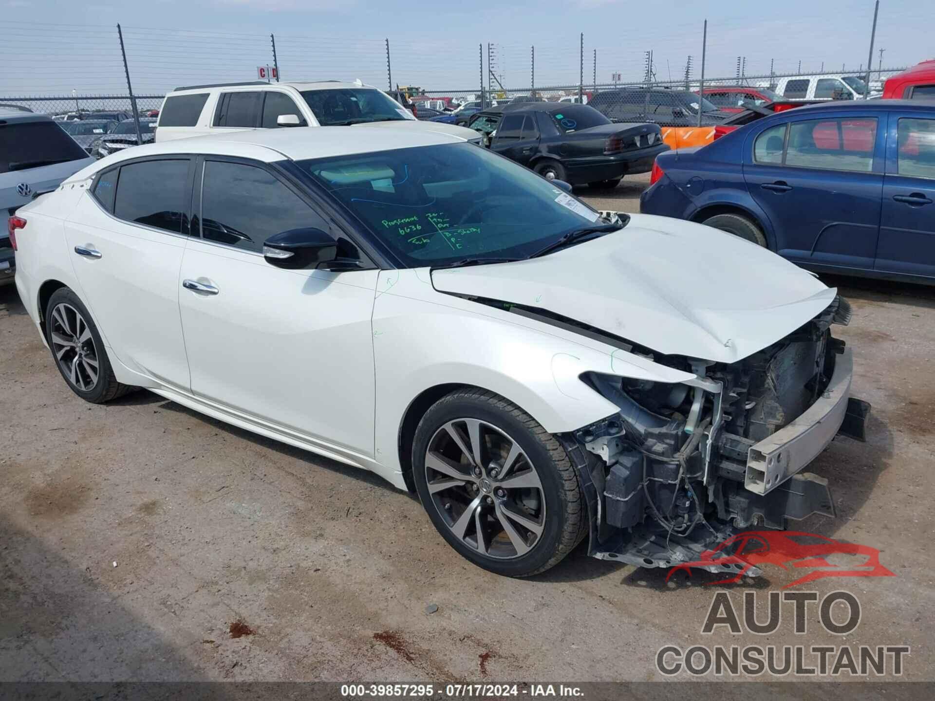 NISSAN MAXIMA 2016 - 1N4AA6AP0GC409713