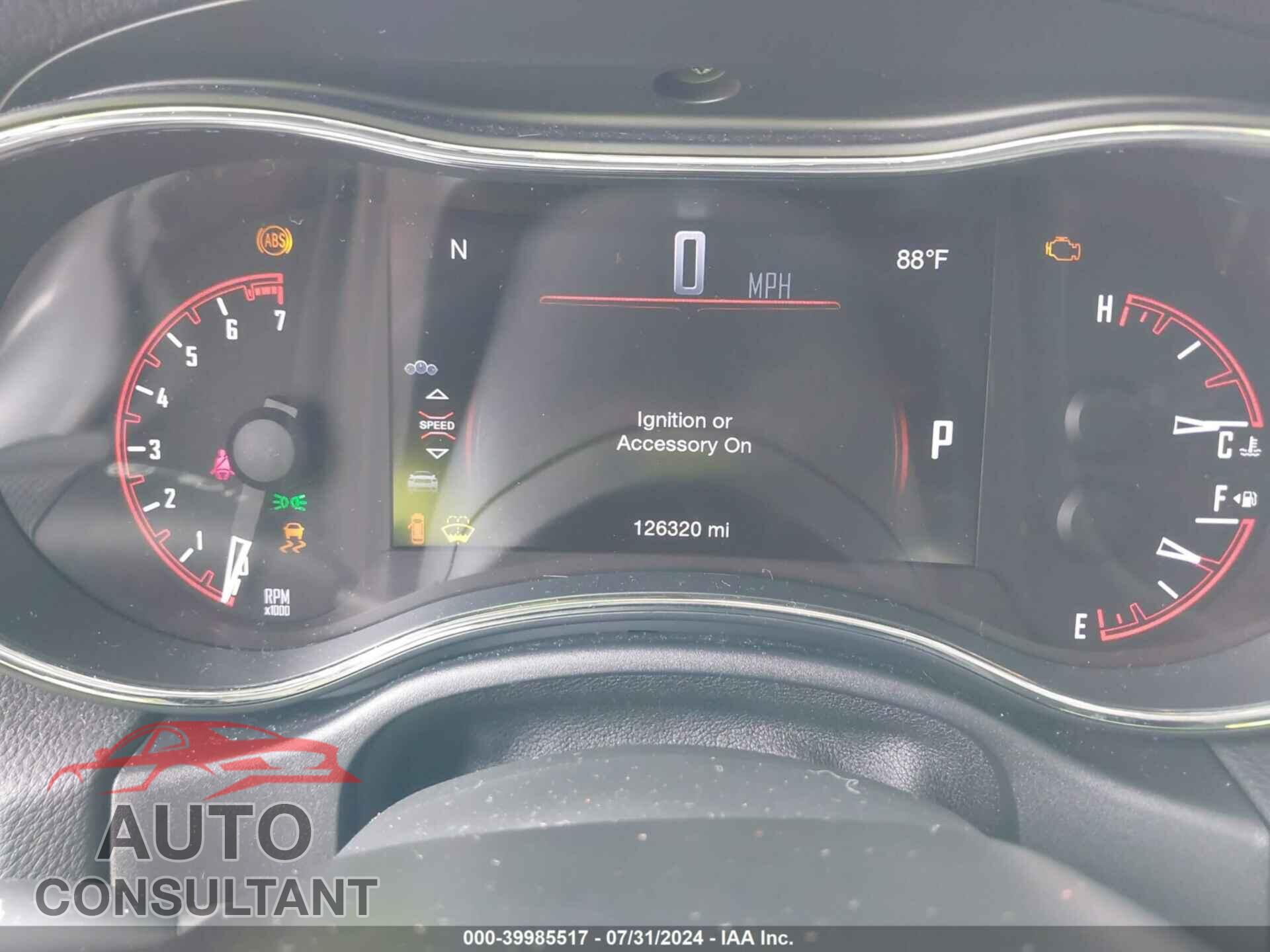 DODGE DURANGO 2017 - 1C4RDJAG2HC937441