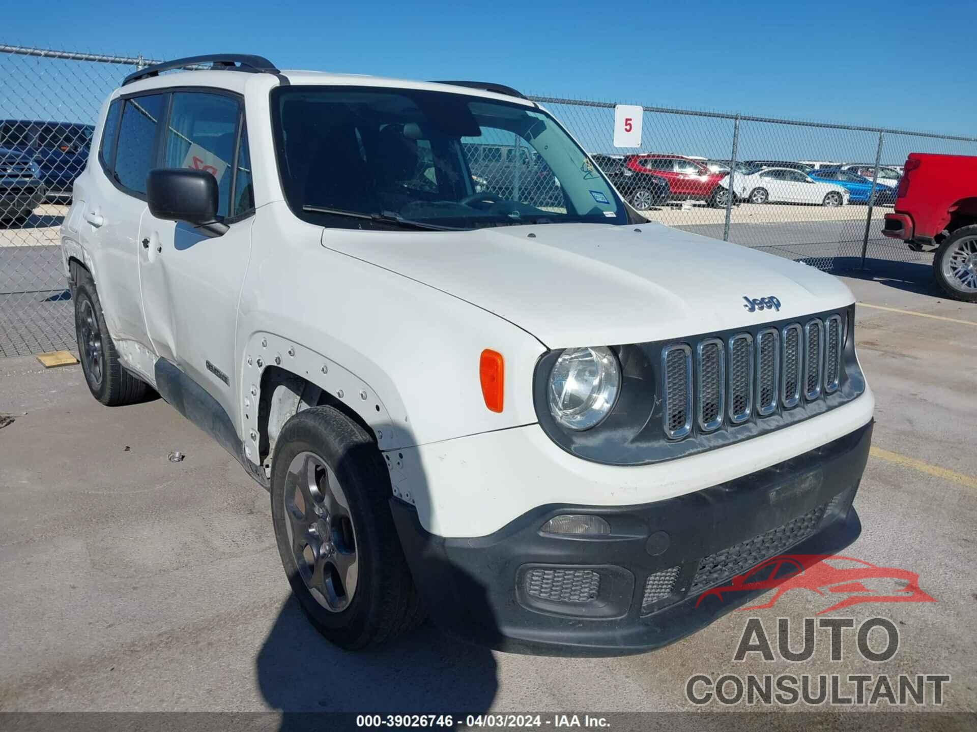 JEEP RENEGADE 2017 - ZACCJAAB3HPF51707