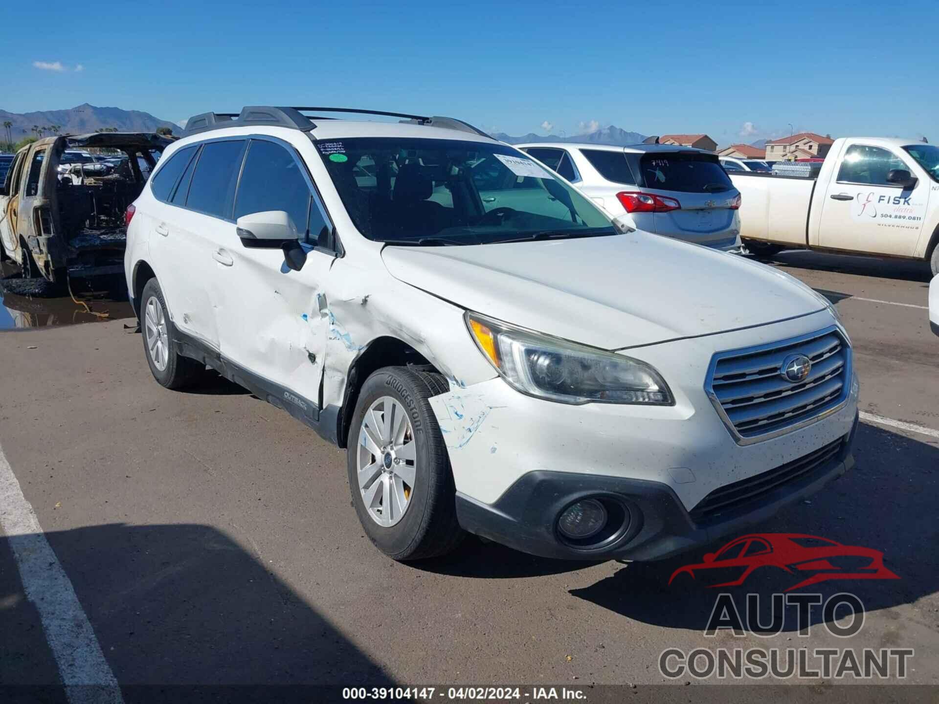 SUBARU OUTBACK 2017 - 4S4BSAFC6H3266042