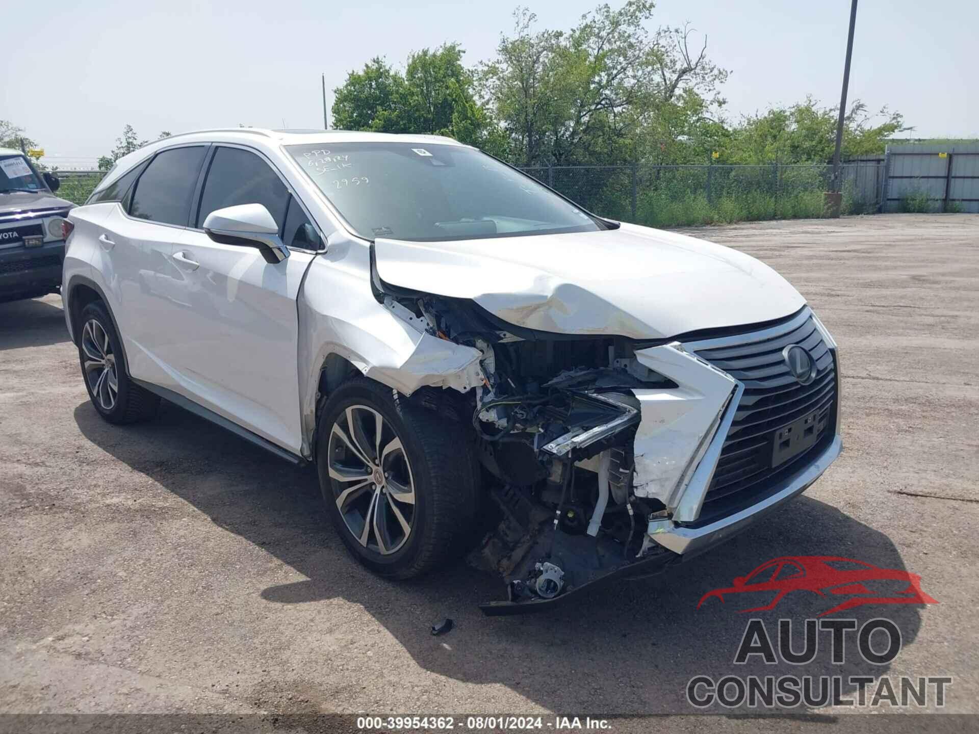 LEXUS RX 350 2017 - 2T2ZZMCA6HC062959