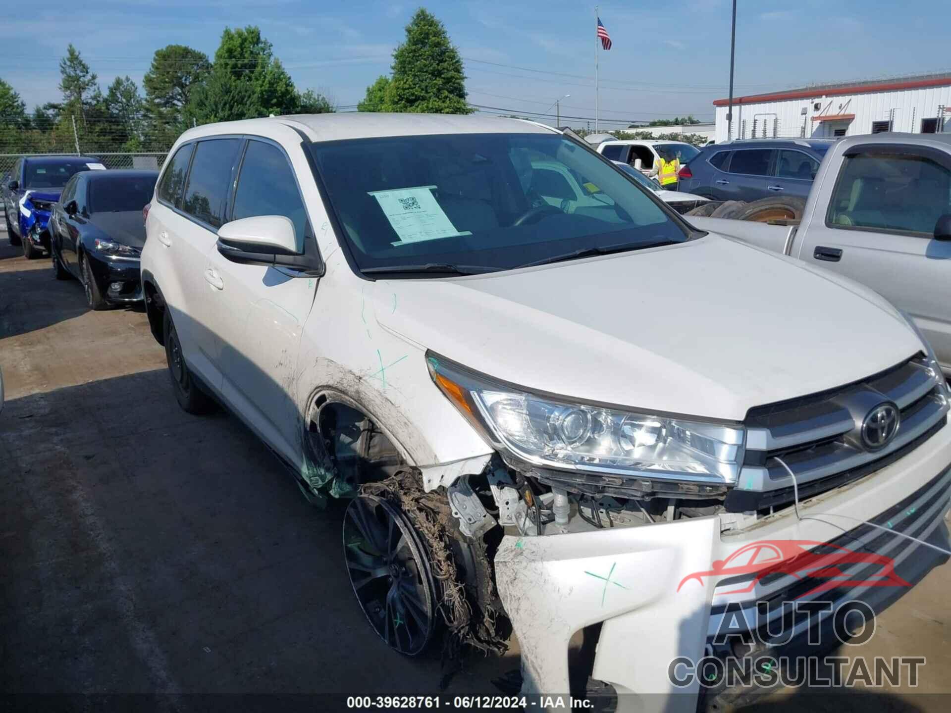 TOYOTA HIGHLANDER 2019 - 5TDZZRFHXKS347558