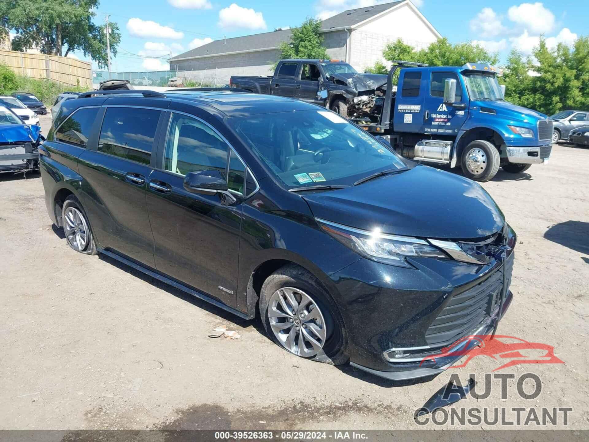 TOYOTA SIENNA 2021 - 5TDYSKFC3MS028467