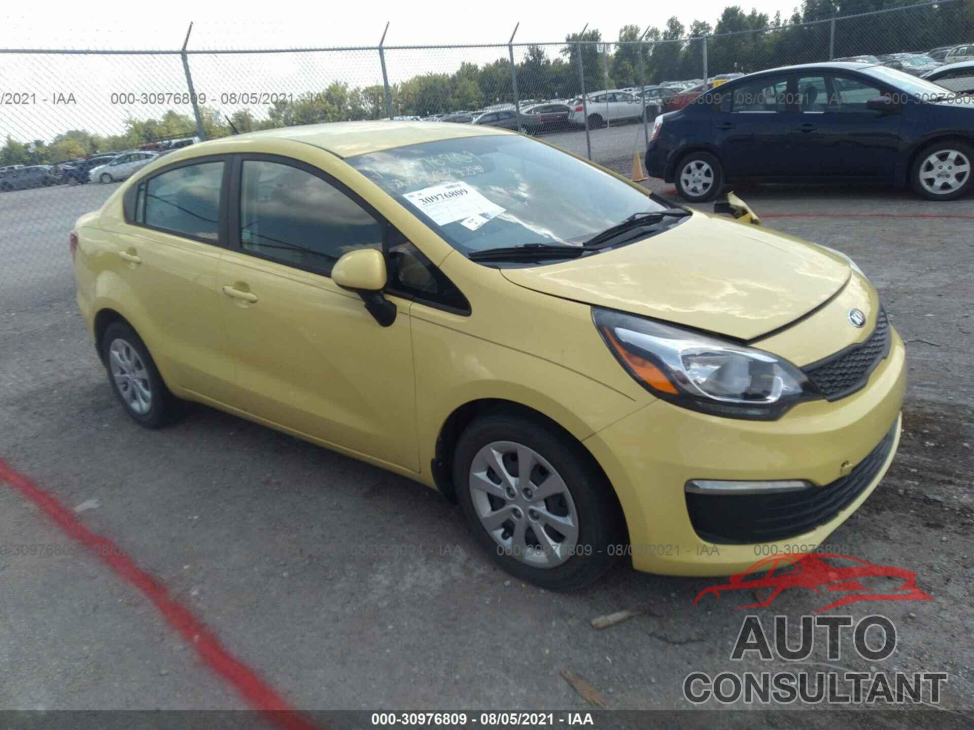 KIA RIO 2016 - KNADM4A36G6687656