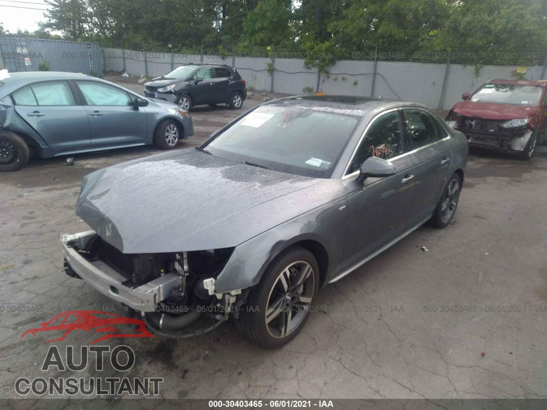 AUDI A4 2017 - WAUENAF45HN037189