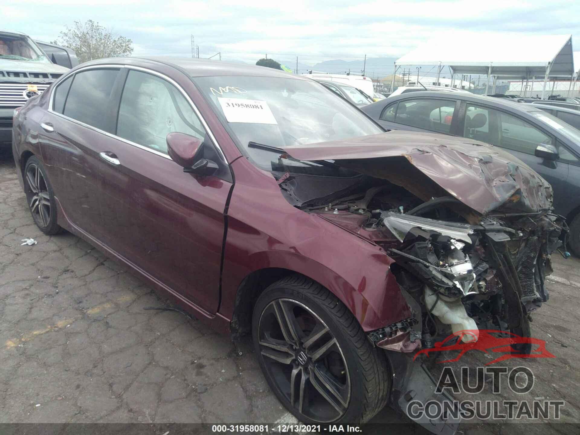 HONDA ACCORD SEDAN 2016 - 1HGCR2F50GA234744