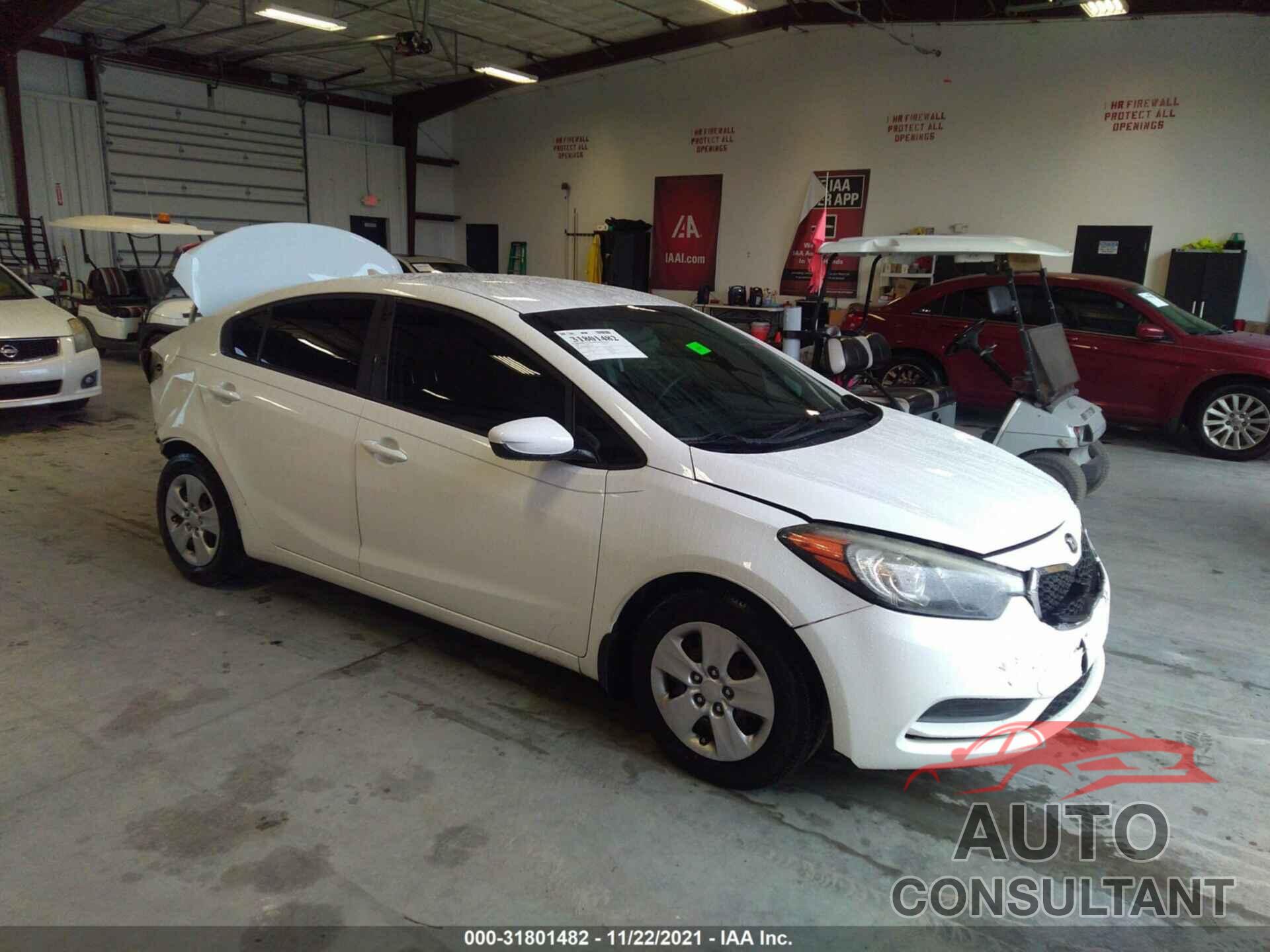 KIA FORTE 2016 - KNAFK4A65G5583173