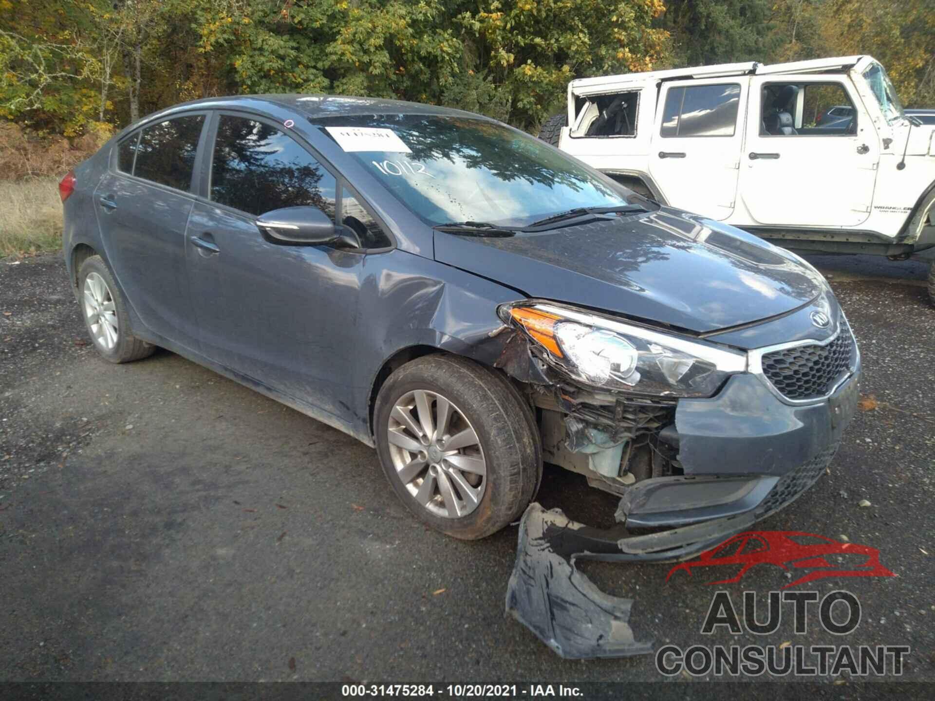 KIA FORTE 2016 - KNAFX4A61G5590252