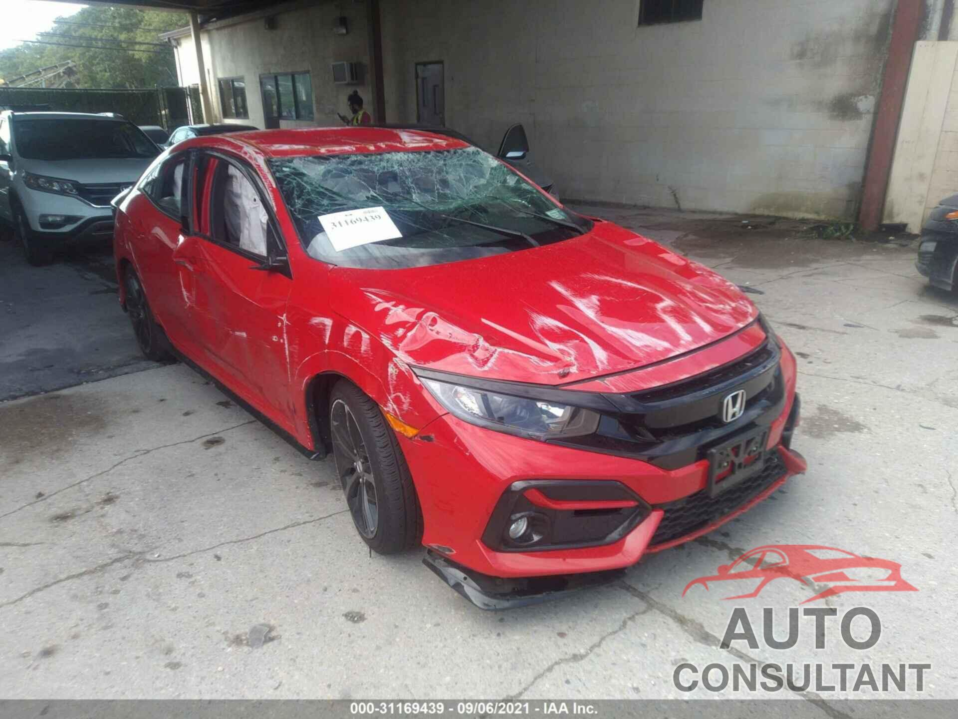 HONDA CIVIC HATCHBACK 2021 - SHHFK7H42MU404265