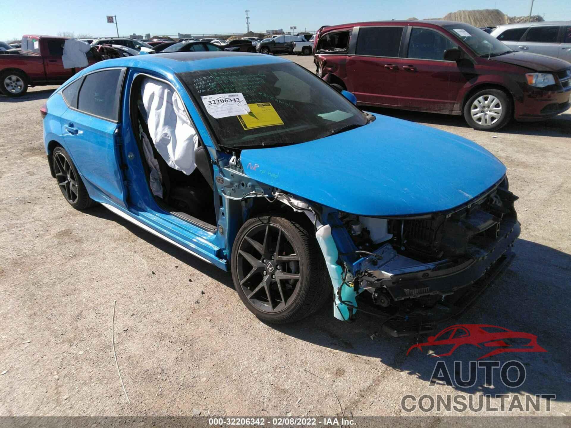 HONDA CIVIC HATCHBACK 2022 - 19XFL1H87NE002019