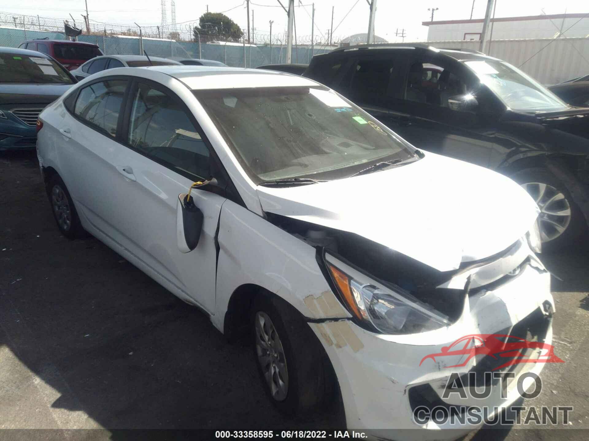 HYUNDAI ACCENT 2016 - KMHCT4AE3GU158059