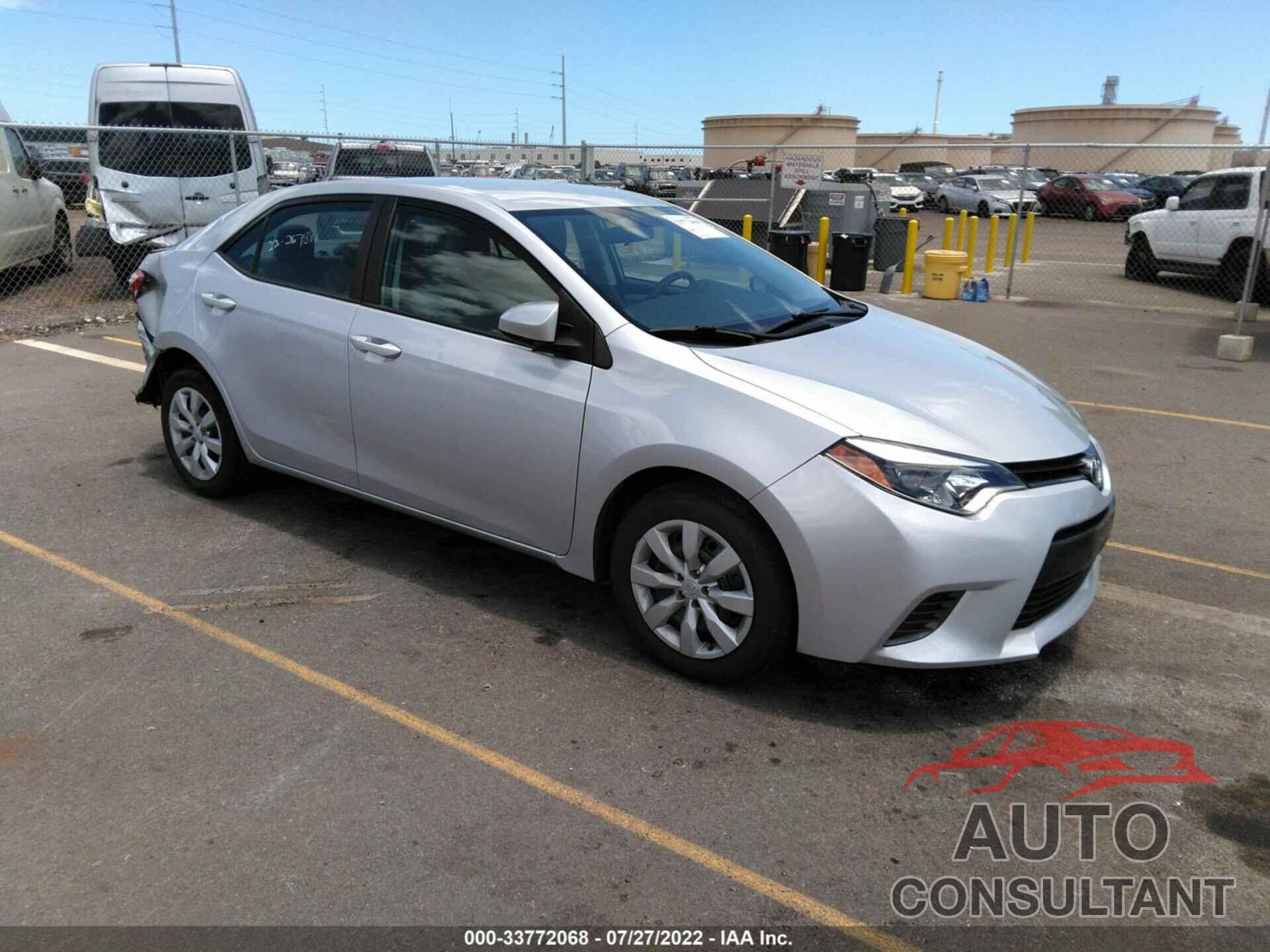 TOYOTA COROLLA 2016 - 5YFBURHE0GP483877