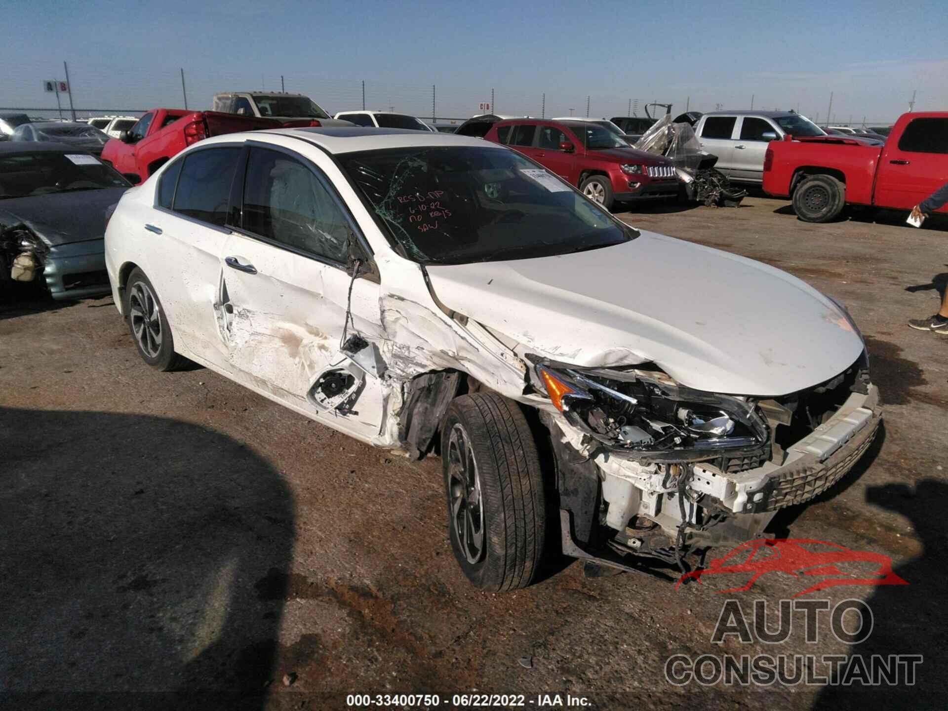 HONDA ACCORD SEDAN 2016 - 1HGCR3F07GA002300