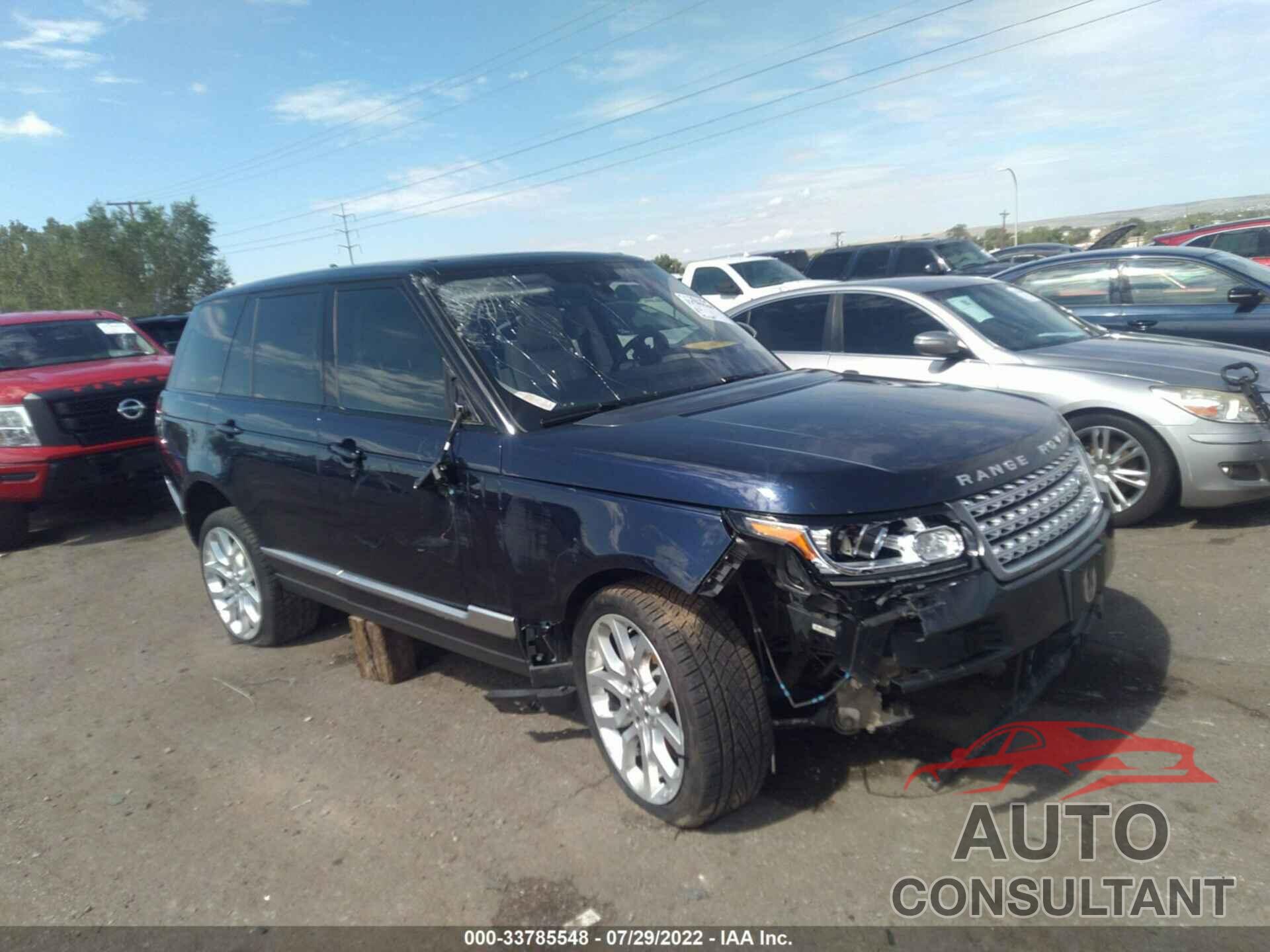 LAND ROVER RANGE ROVER 2016 - SALGS2EF4GA271545