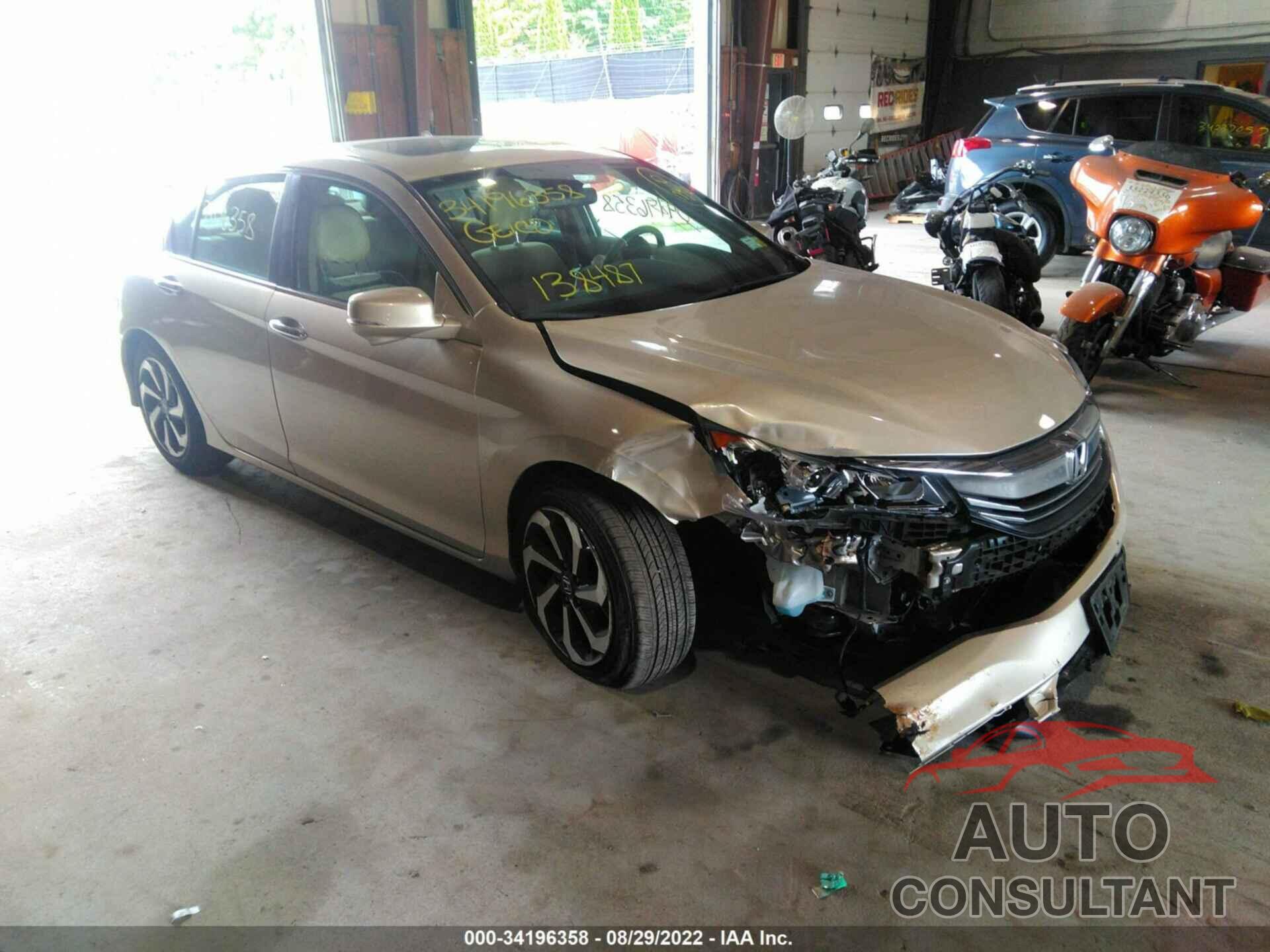 HONDA ACCORD SEDAN 2016 - 1HGCR2F78GA240003