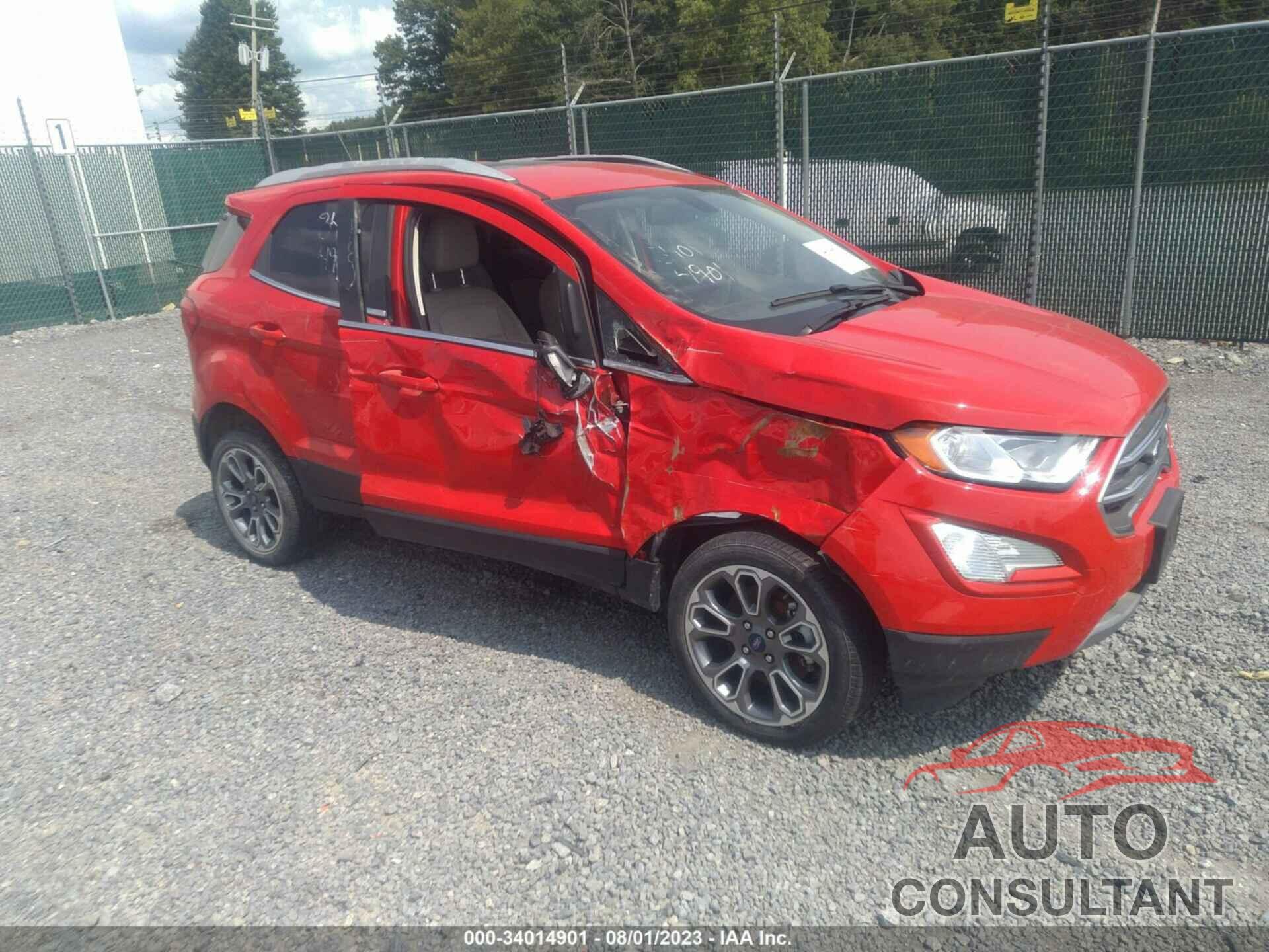 FORD ECOSPORT 2019 - MAJ6S3KL4KC291770