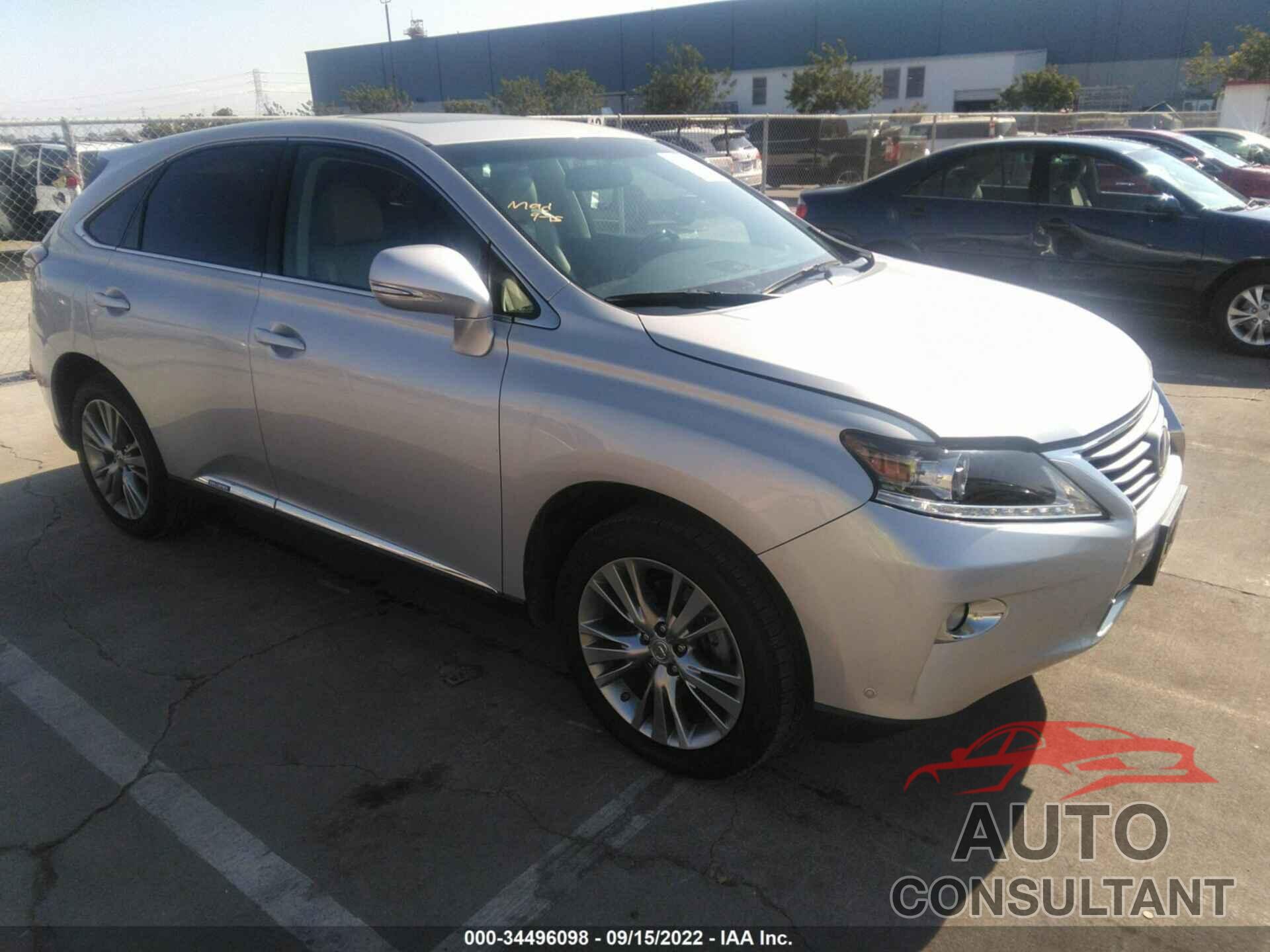 LEXUS RX 450H 2013 - JTJZB1BA8D2411716