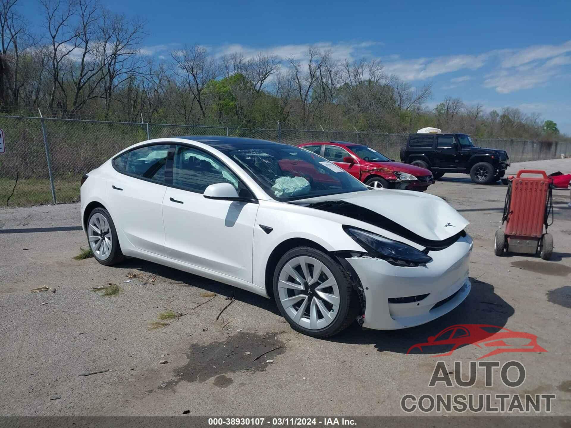 TESLA MODEL 3 2022 - 5YJ3E1EB6NF128153