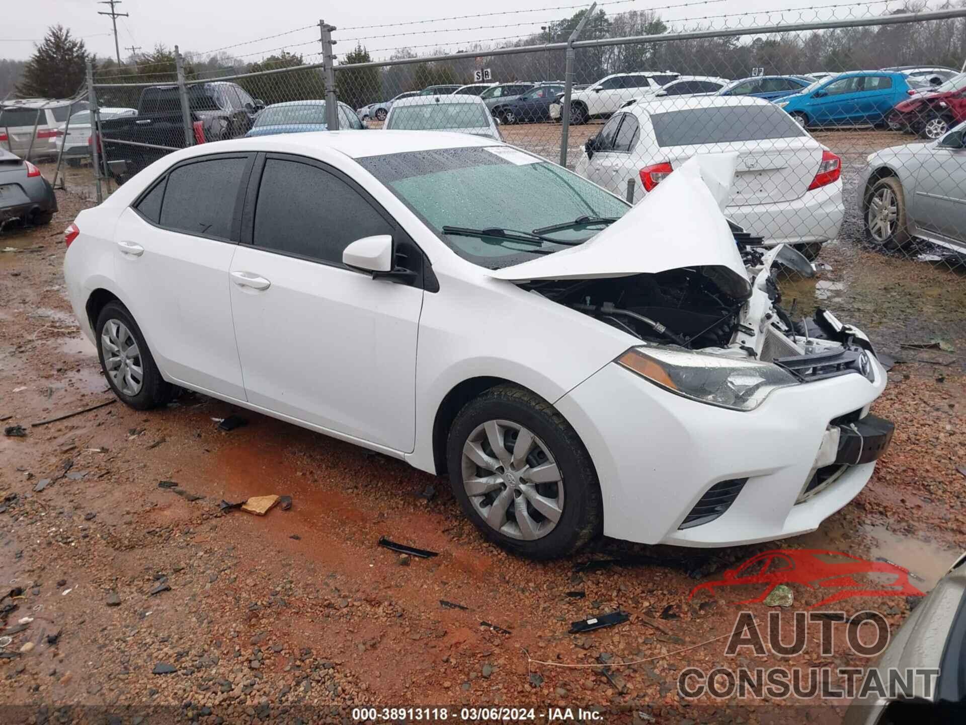 TOYOTA COROLLA 2016 - 2T1BURHE5GC565734
