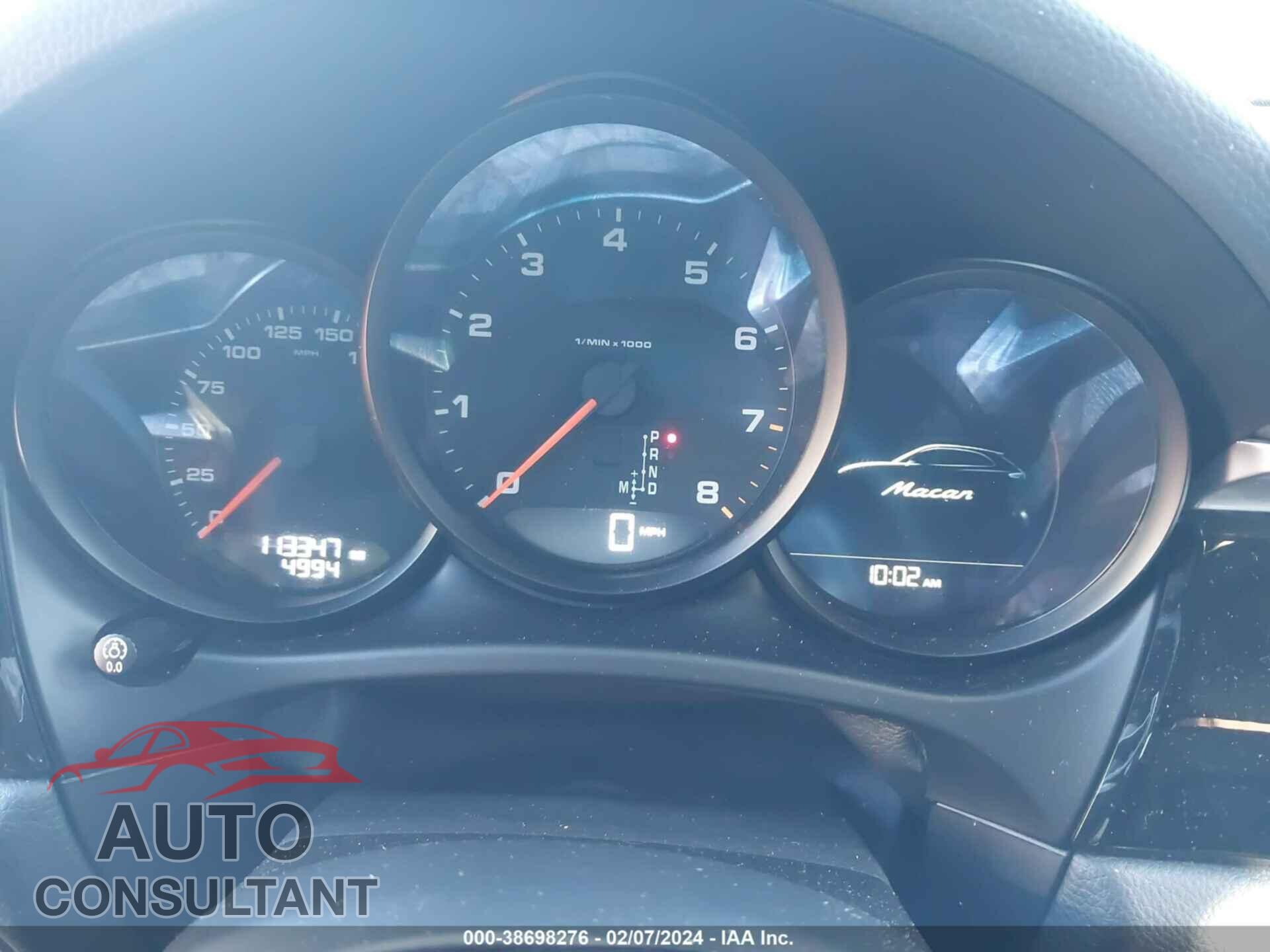 PORSCHE MACAN 2017 - WP1AA2A54HLB09125