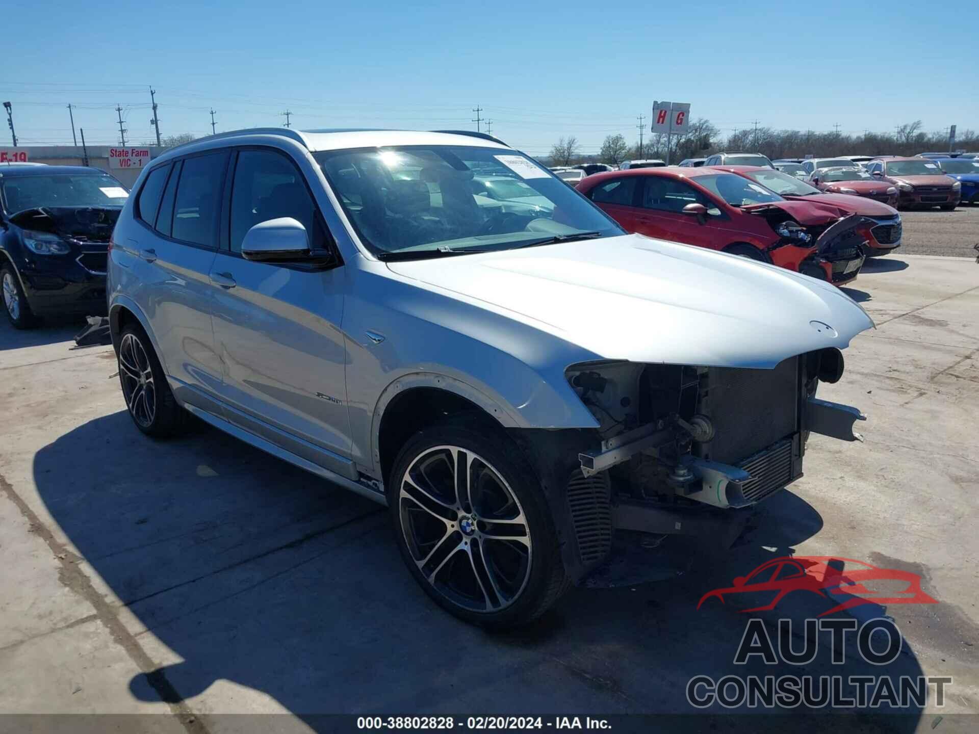 BMW X3 2016 - 5UXWZ7C58G0T43485