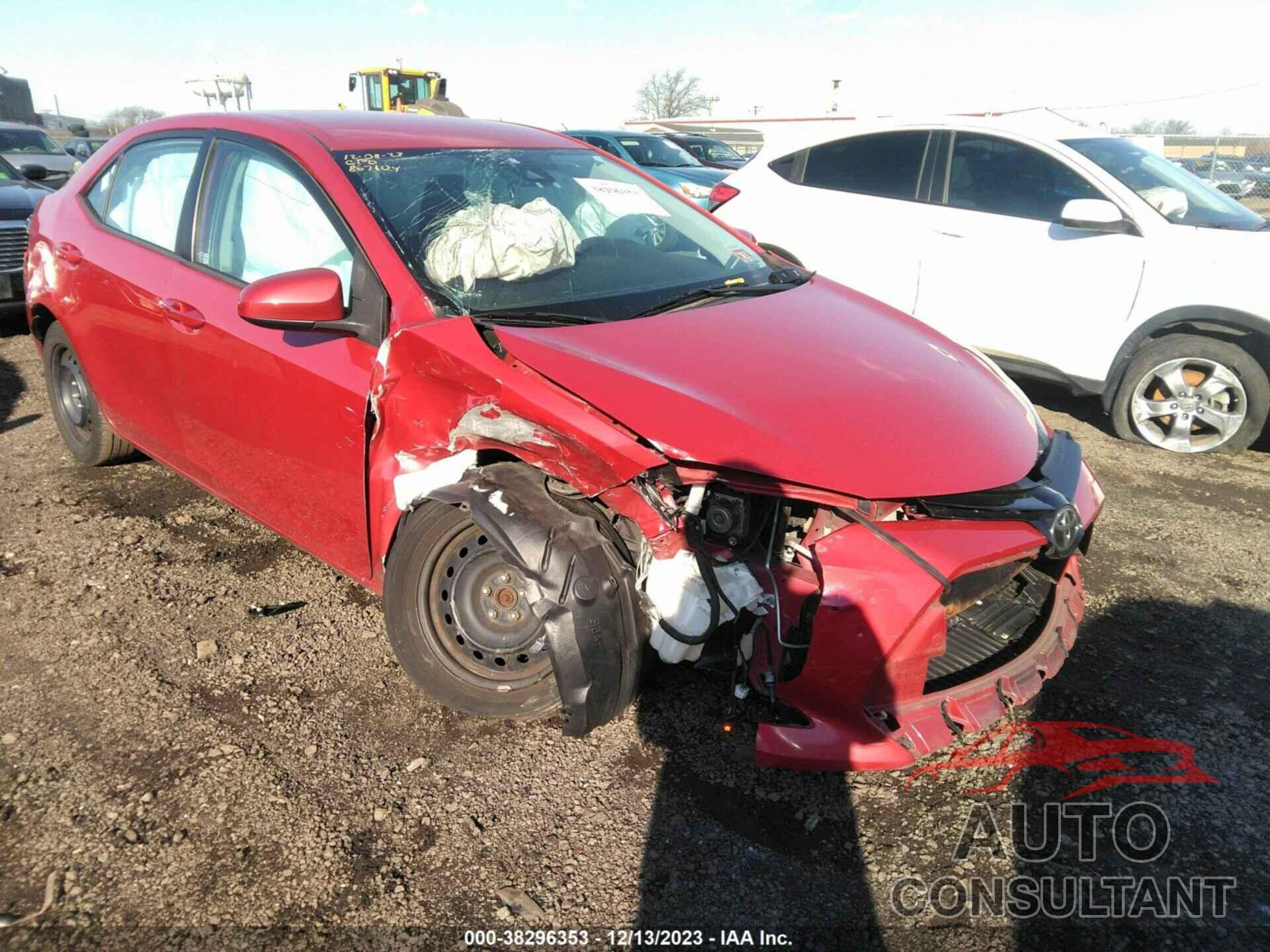 TOYOTA COROLLA 2017 - 2T1BURHE1HC867104