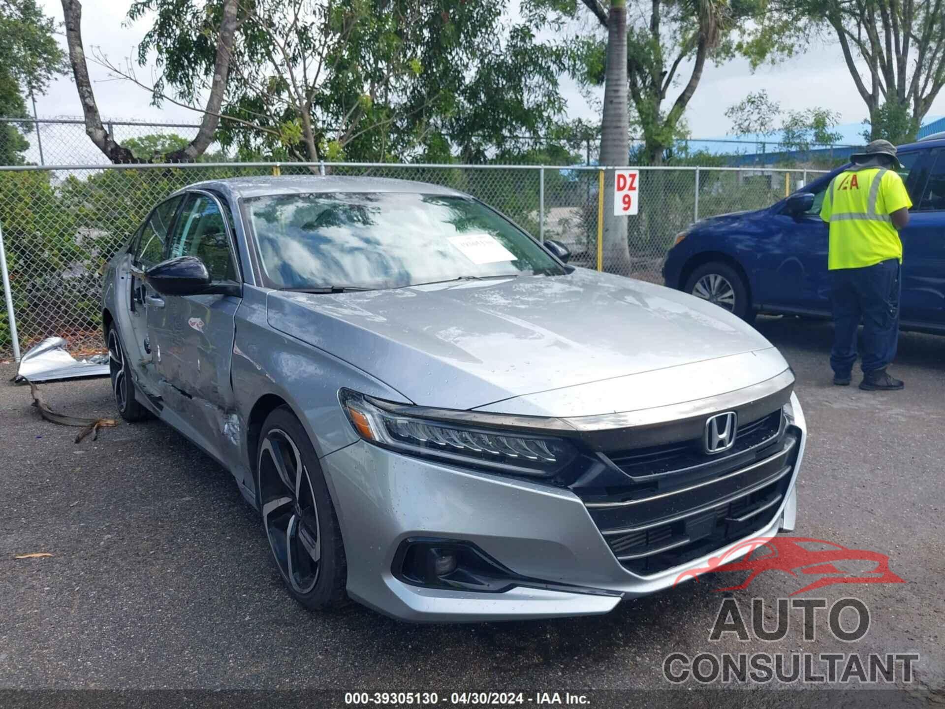 HONDA ACCORD 2021 - 1HGCV1F41MA078528