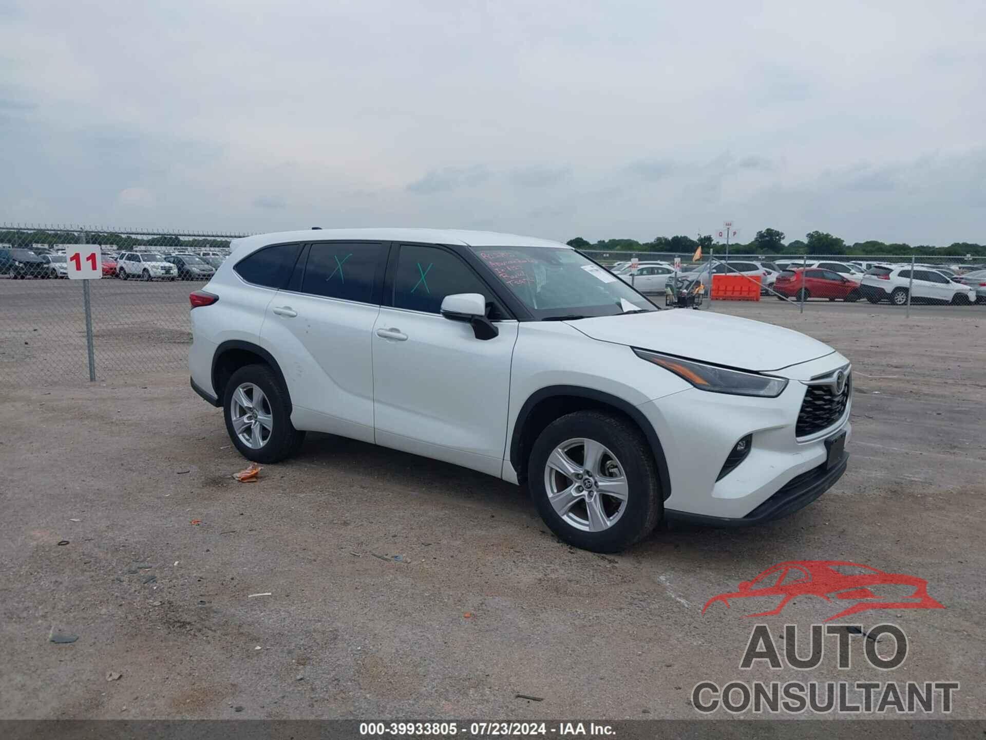 TOYOTA HIGHLANDER 2022 - 5TDZZRAH7NS133767