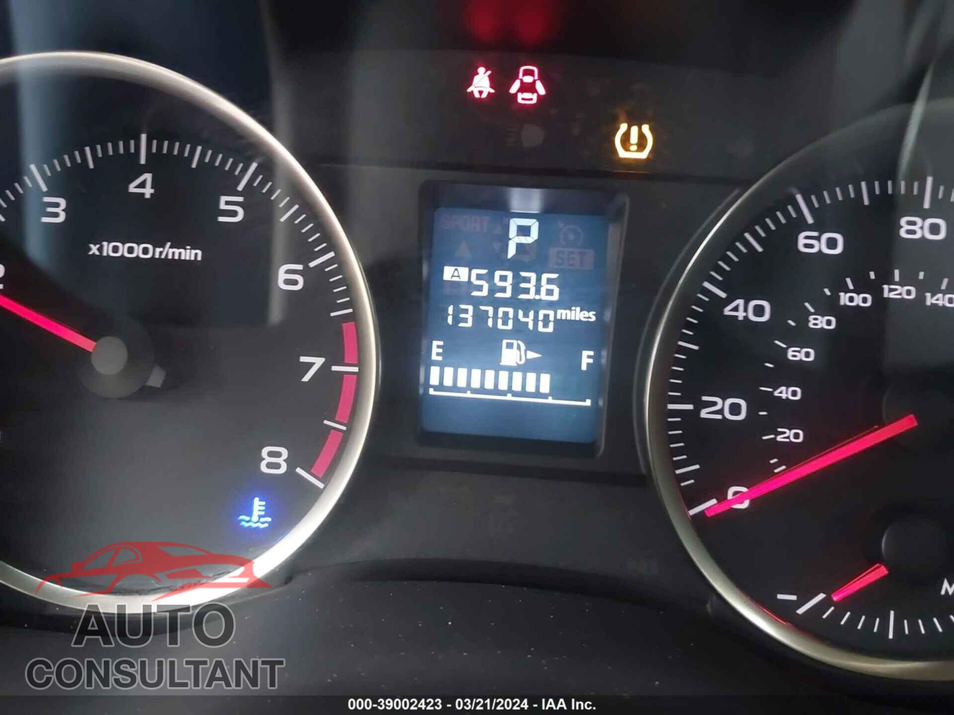 SUBARU IMPREZA 2016 - JF1GPAA64G8323598