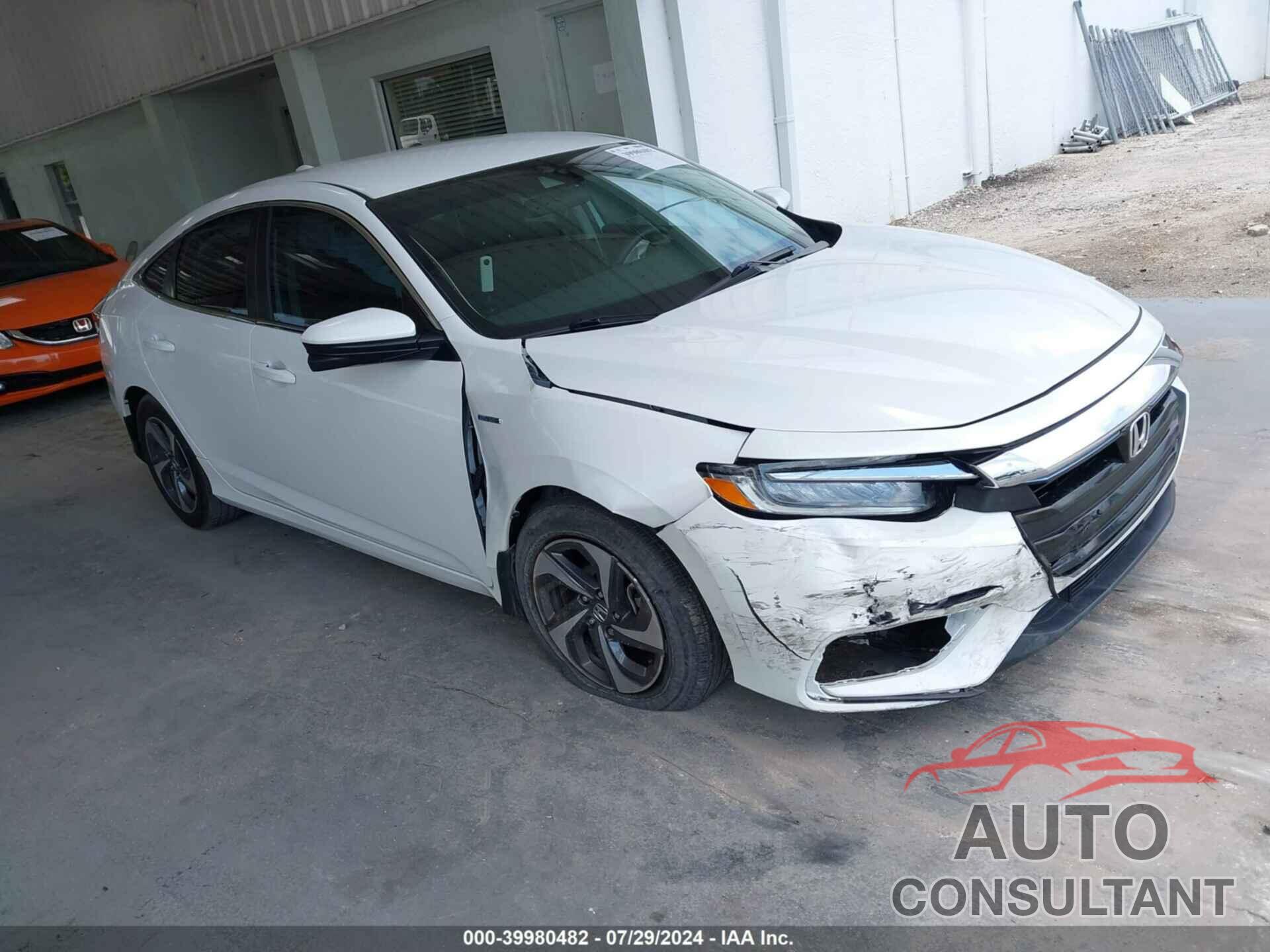 HONDA INSIGHT 2019 - 19XZE4F51KE021565