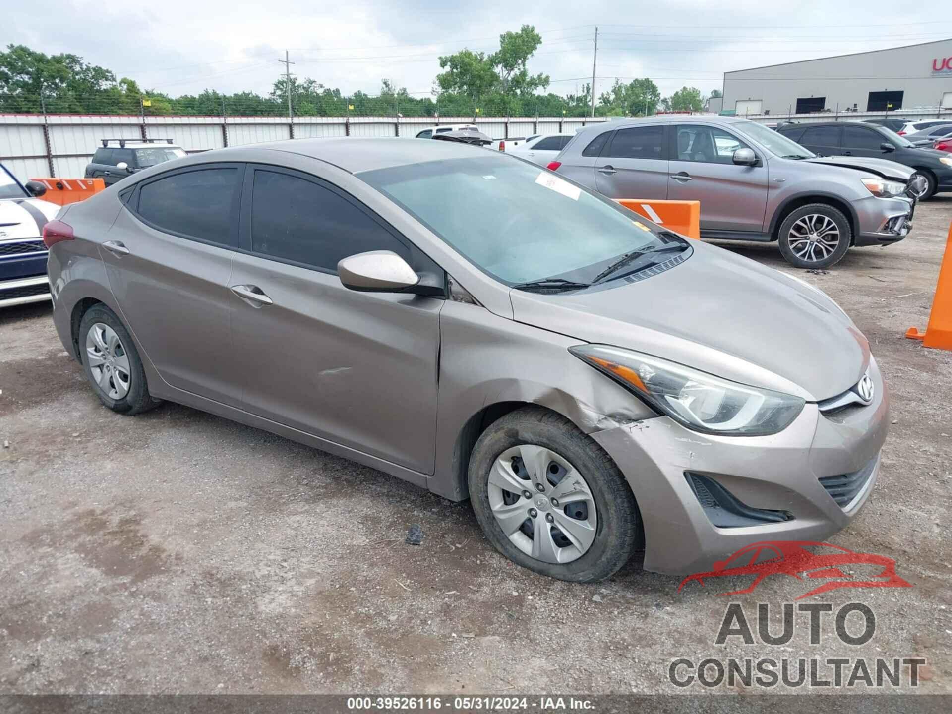 HYUNDAI ELANTRA 2016 - 5NPDH4AEXGH705641