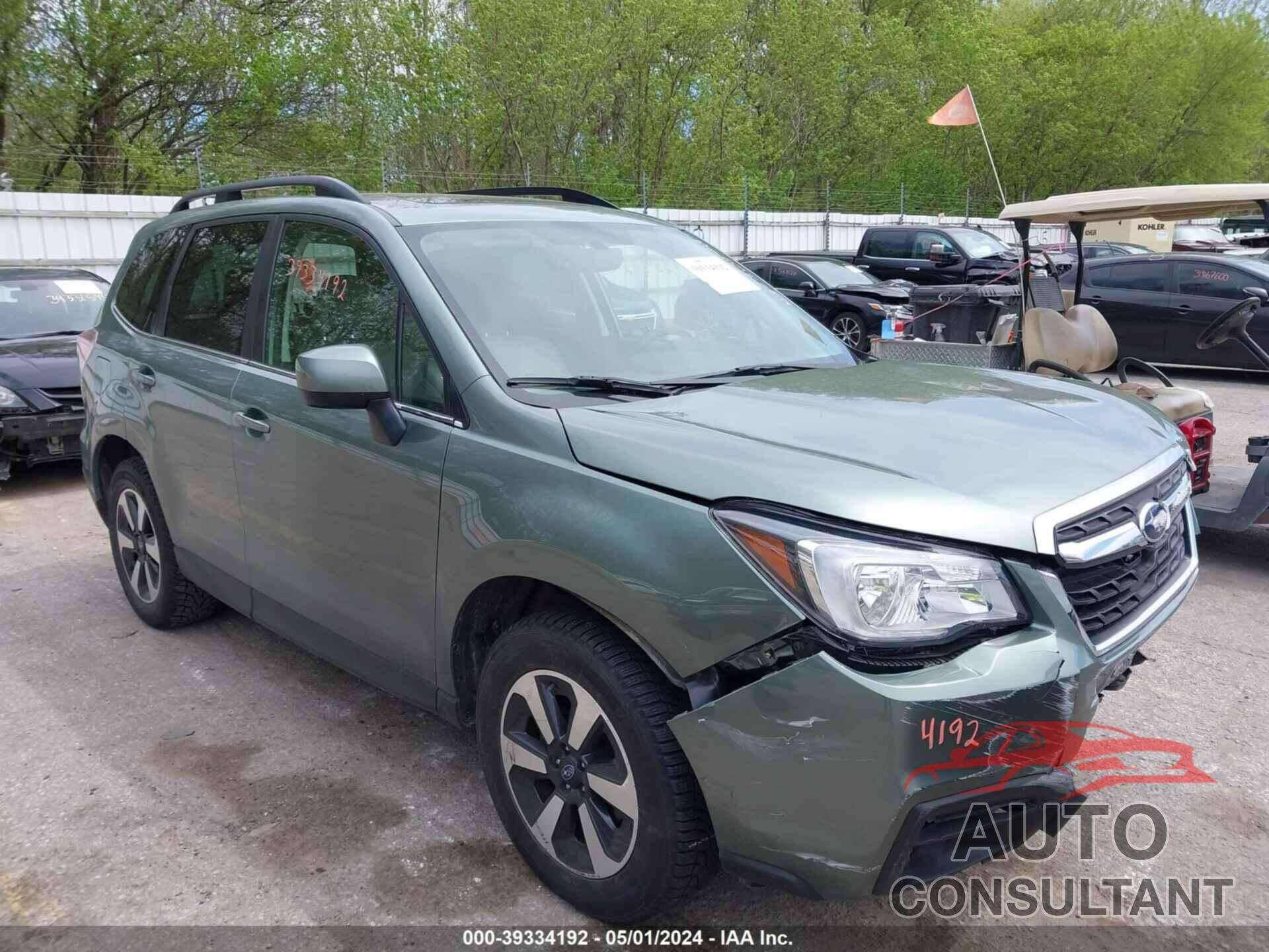 SUBARU FORESTER 2018 - JF2SJAJC2JH522220