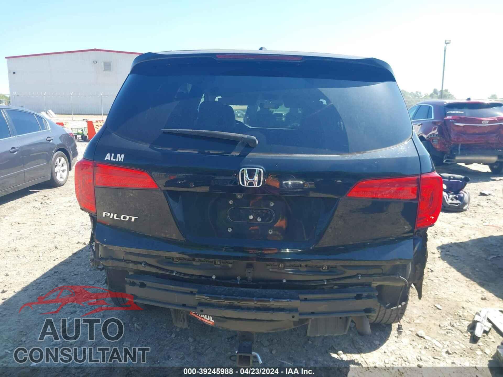 HONDA PILOT 2017 - 5FNYF5H31HB006965