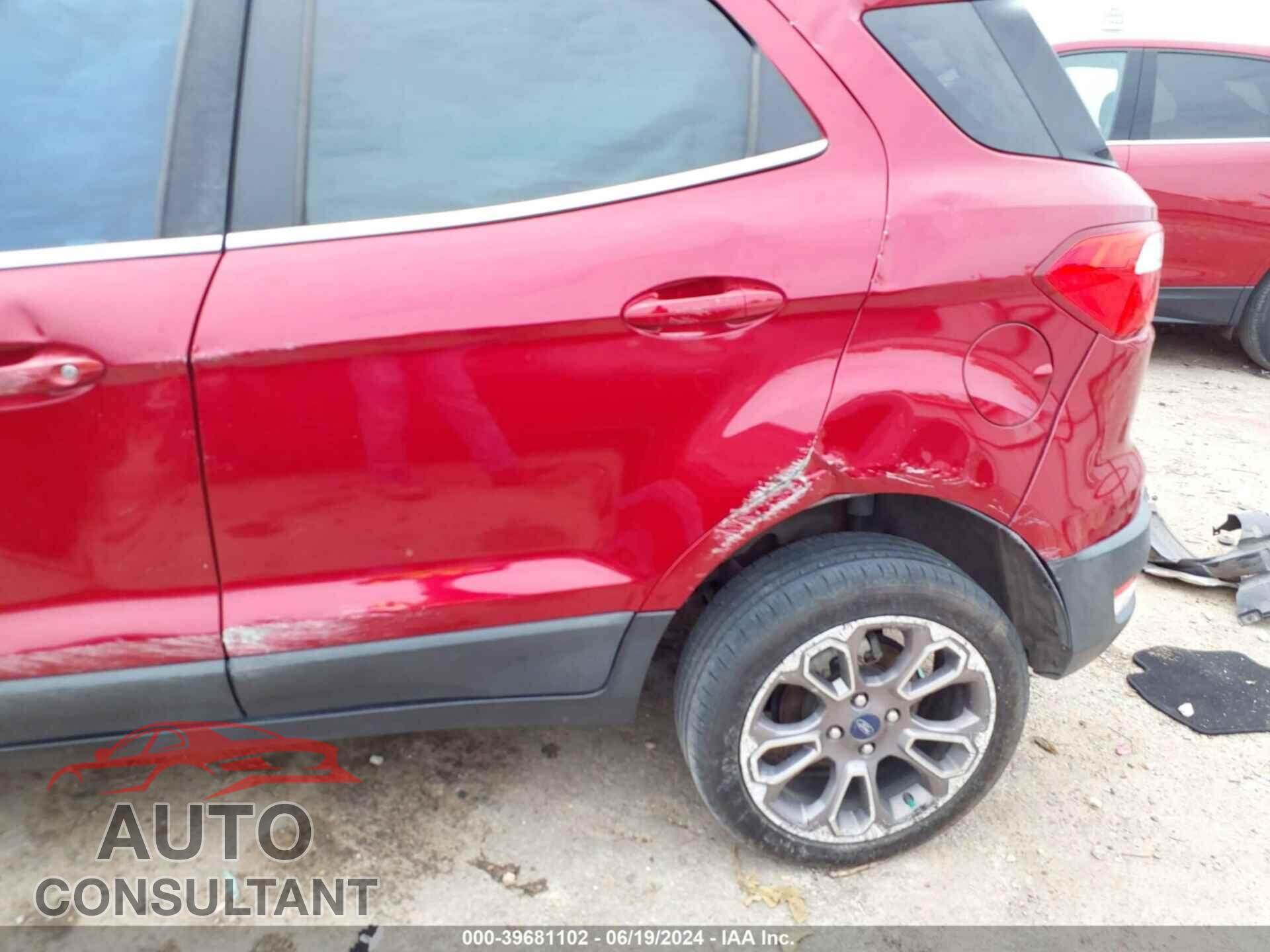 FORD ECOSPORT 2019 - MAJ6S3KL4KC260339