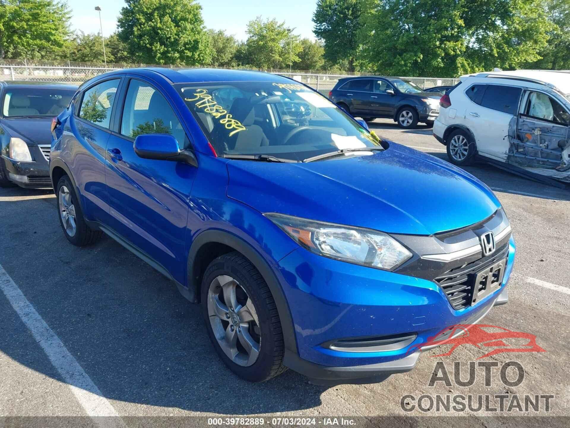 HONDA HR-V 2018 - 3CZRU6H36JG729138